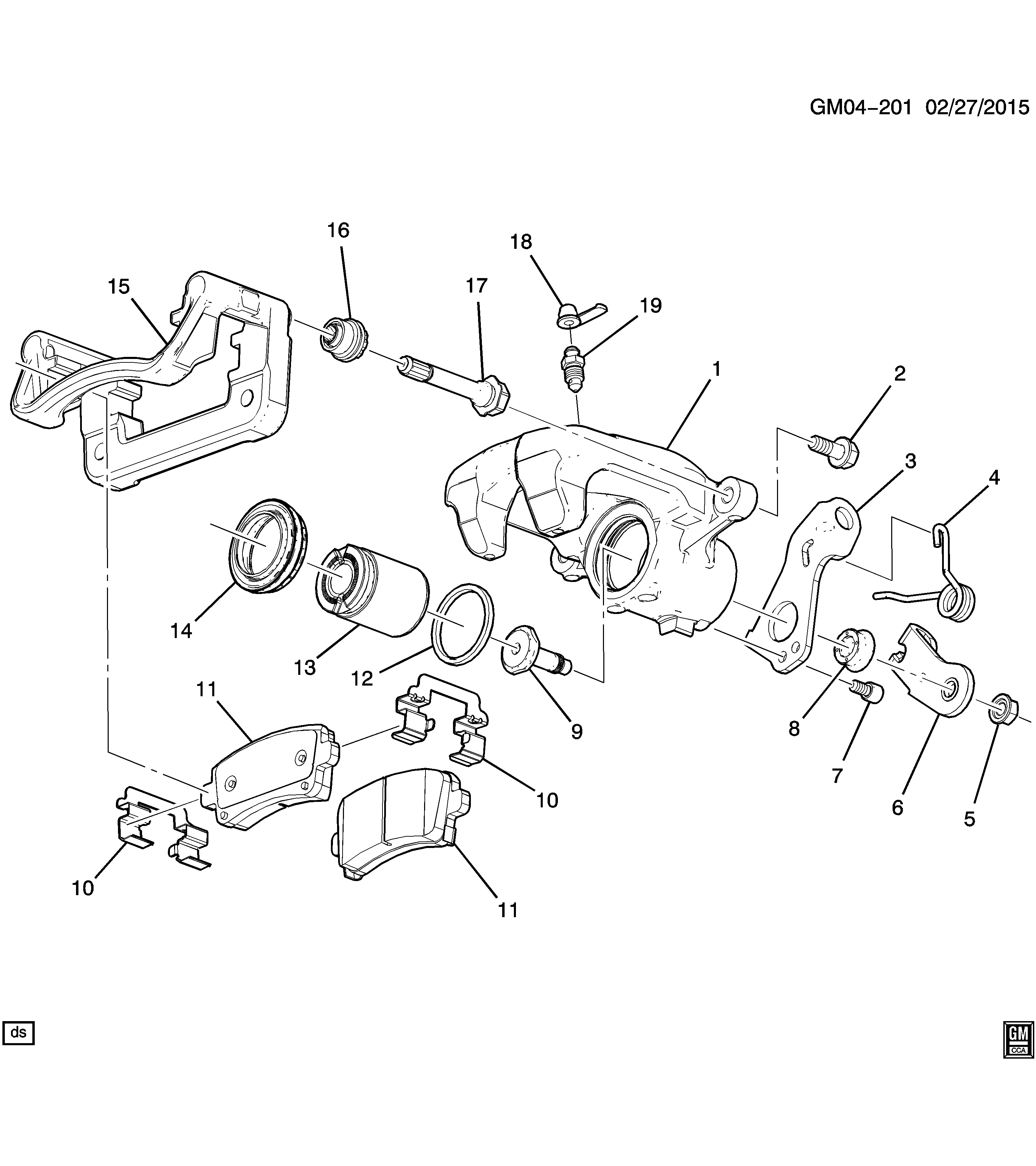 GM 13579138 - Etrier frana allinparts.ro