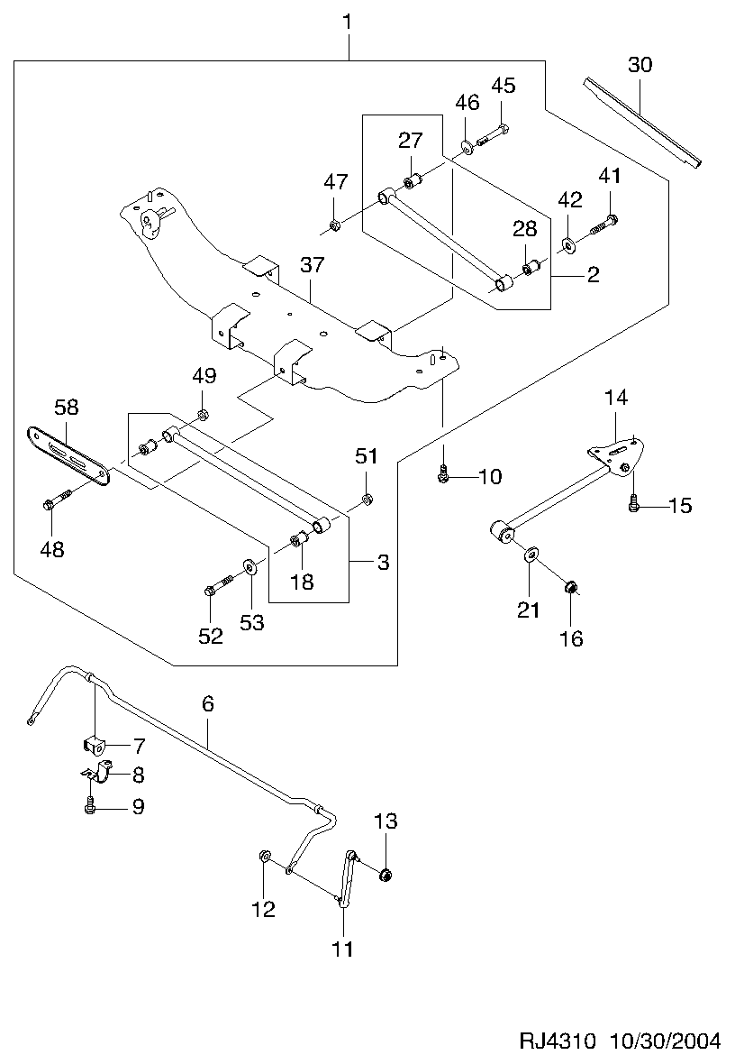 Suzuki 96561754 - Brat / bieleta suspensie, stabilizator allinparts.ro