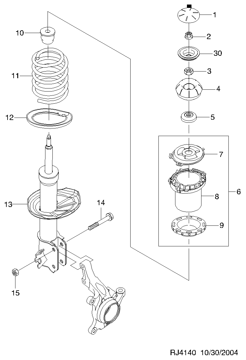 DAEWOO 94535236 - Rulment sarcina suport arc allinparts.ro