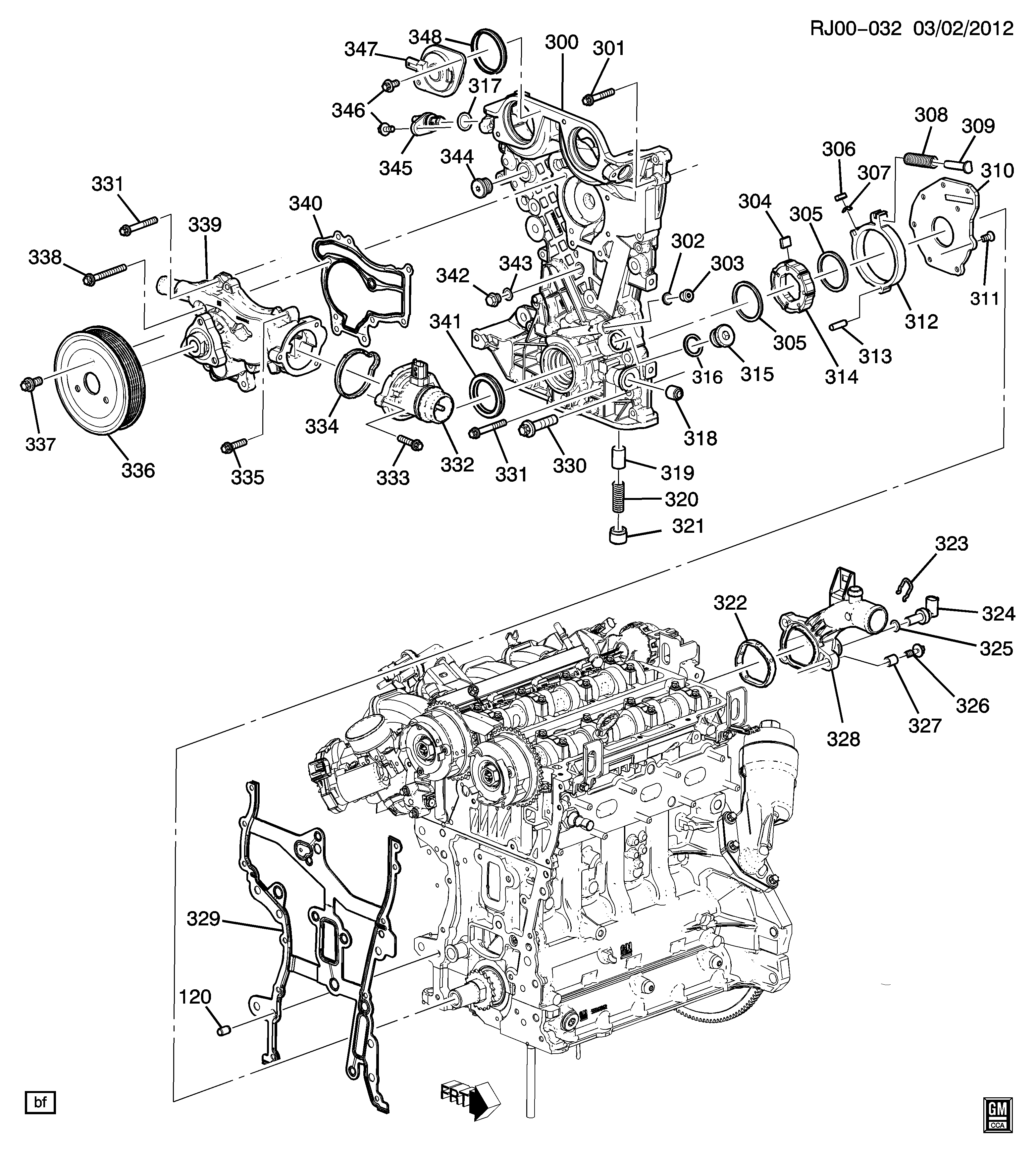GM 25193406 - Pompa apa allinparts.ro