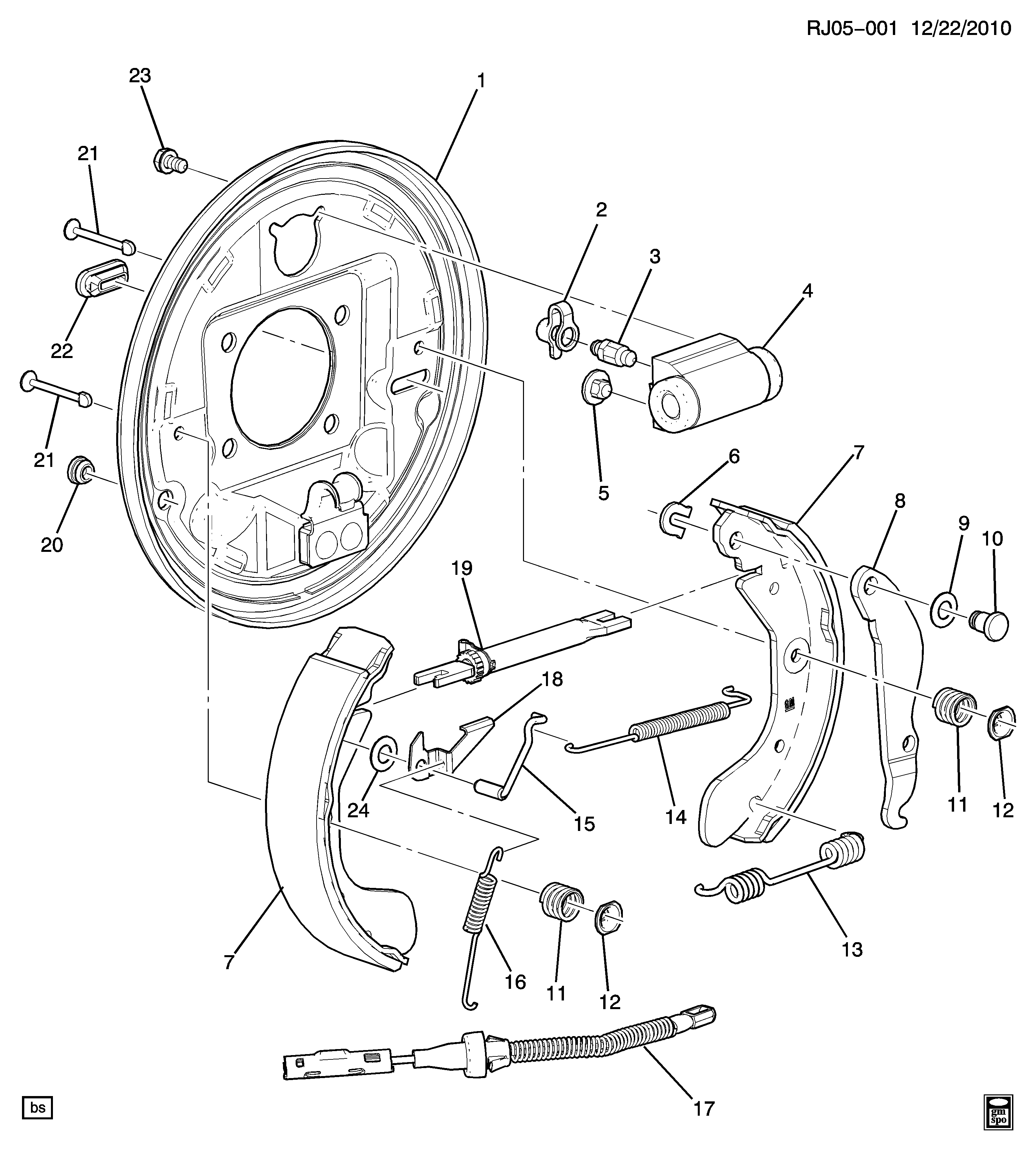 PSA 95017074 - Set saboti frana allinparts.ro