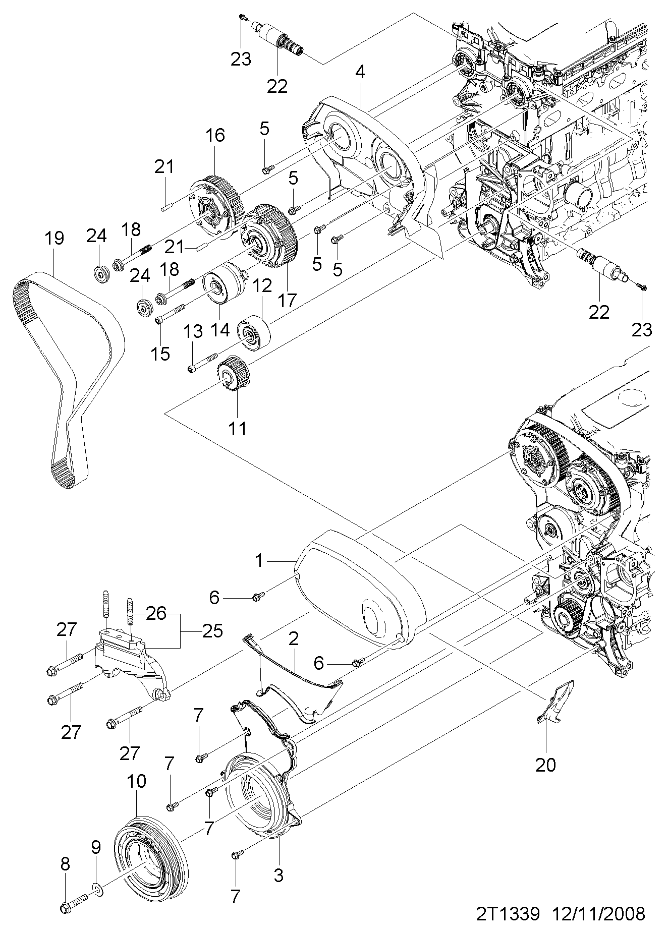GM 55570289 - Rola intinzator,curea distributie allinparts.ro