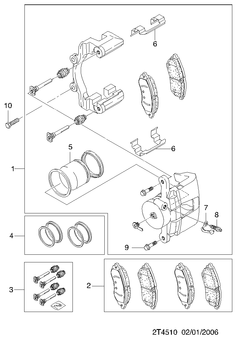 SAAB 94566892 - Set placute frana,frana disc allinparts.ro