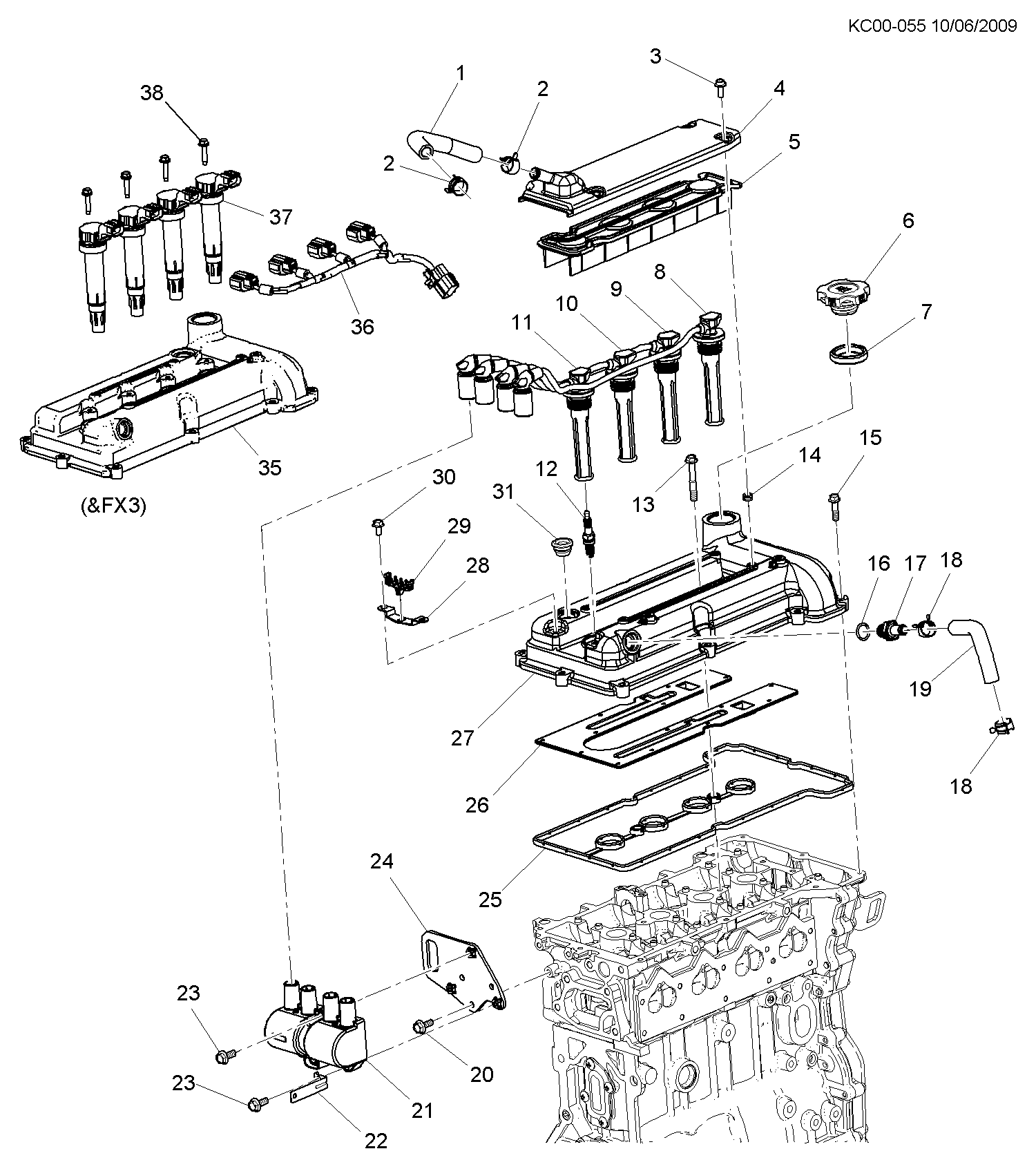 DAEWOO 25182496 - Bobina de inductie allinparts.ro