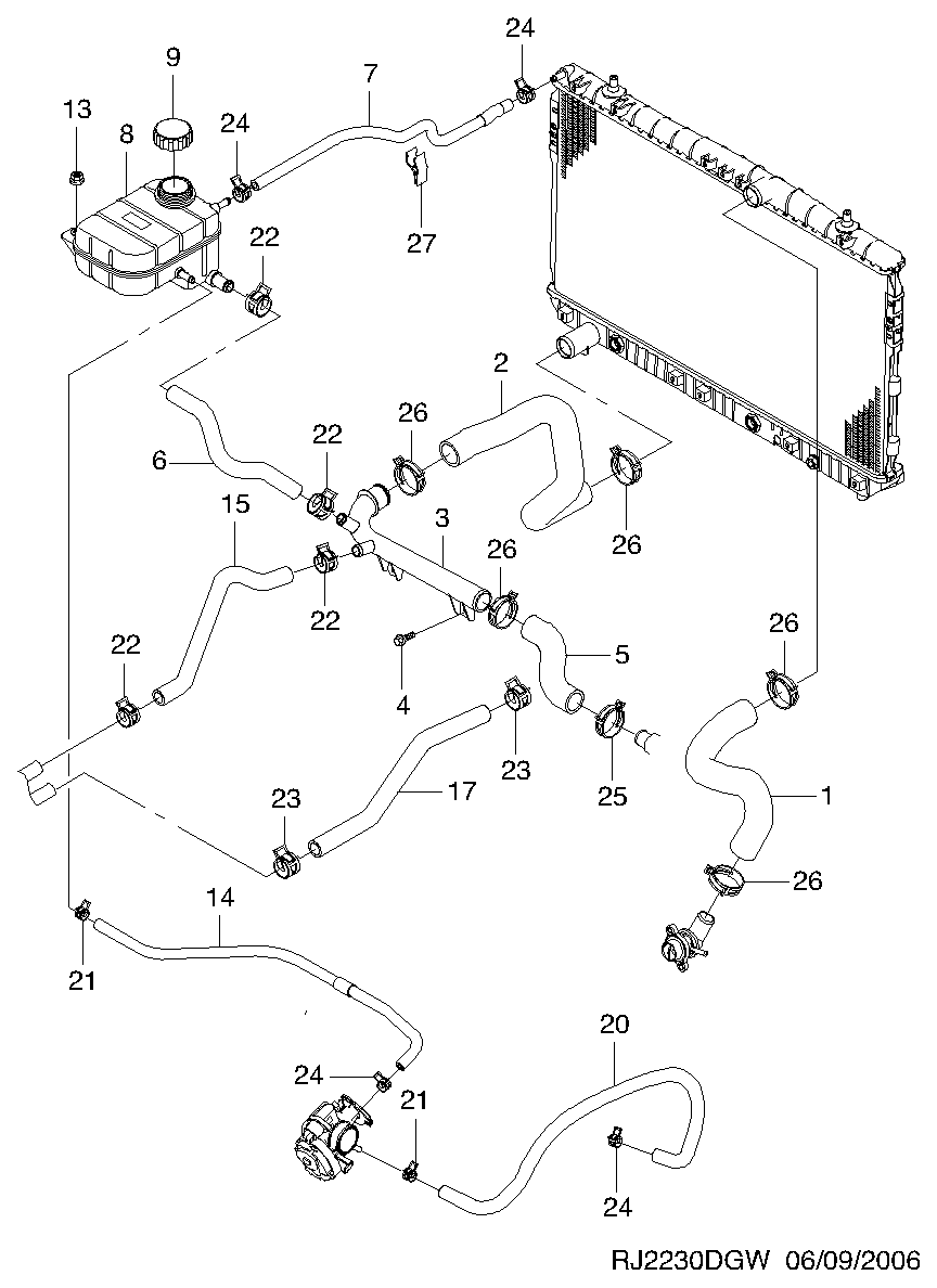 DAEWOO 96420303 - Buson,vas expansiune allinparts.ro