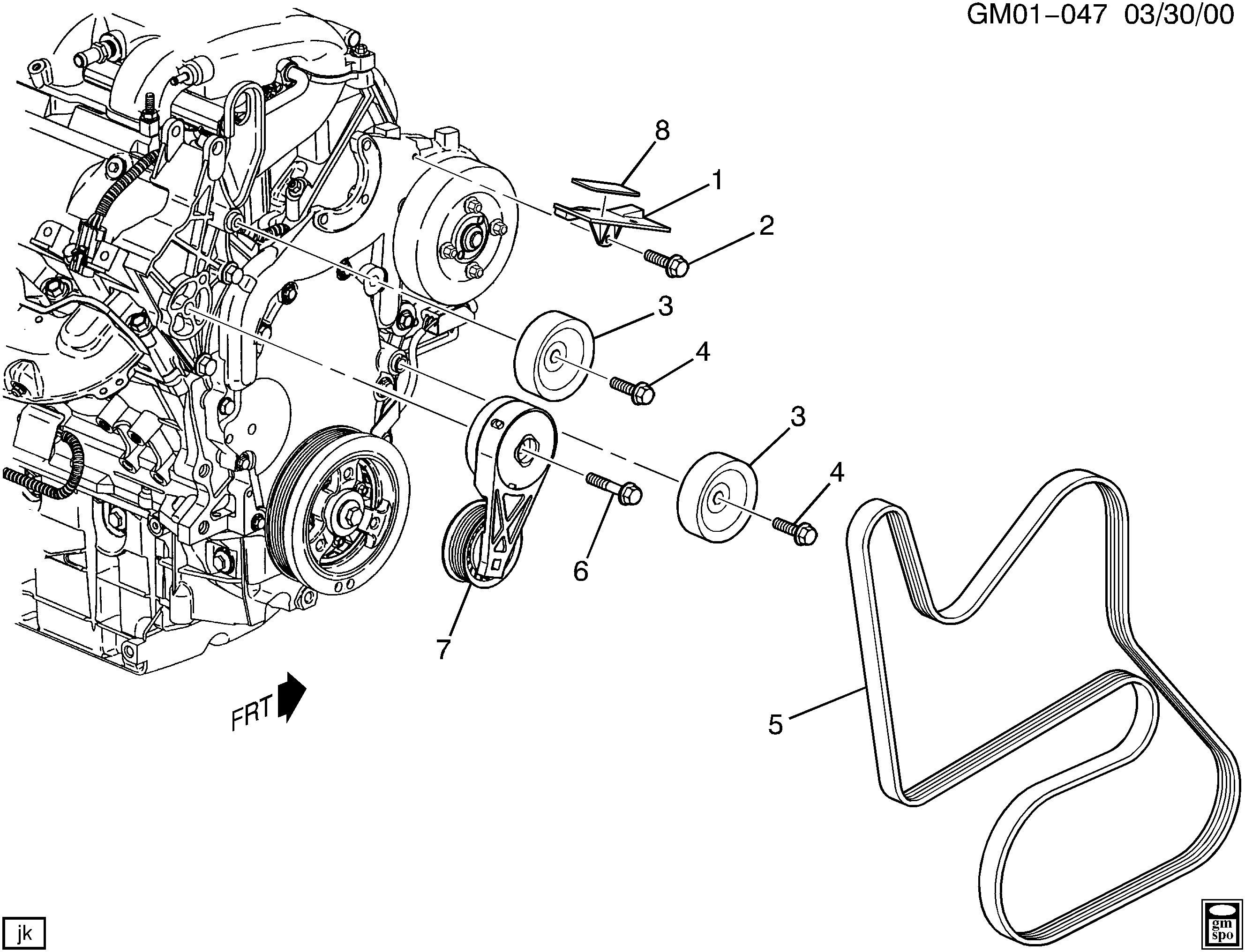 GM 12576454 - Curea transmisie cu caneluri allinparts.ro