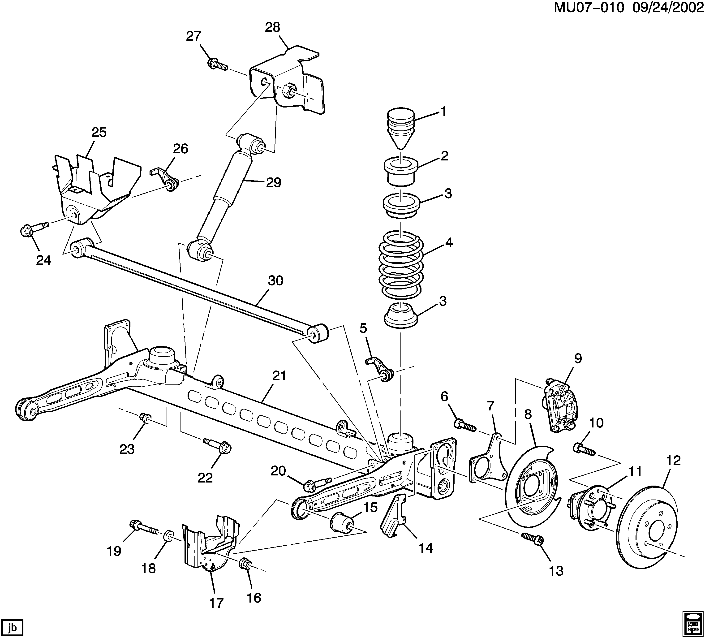 Pontiac 88965667 - Etrier frana allinparts.ro