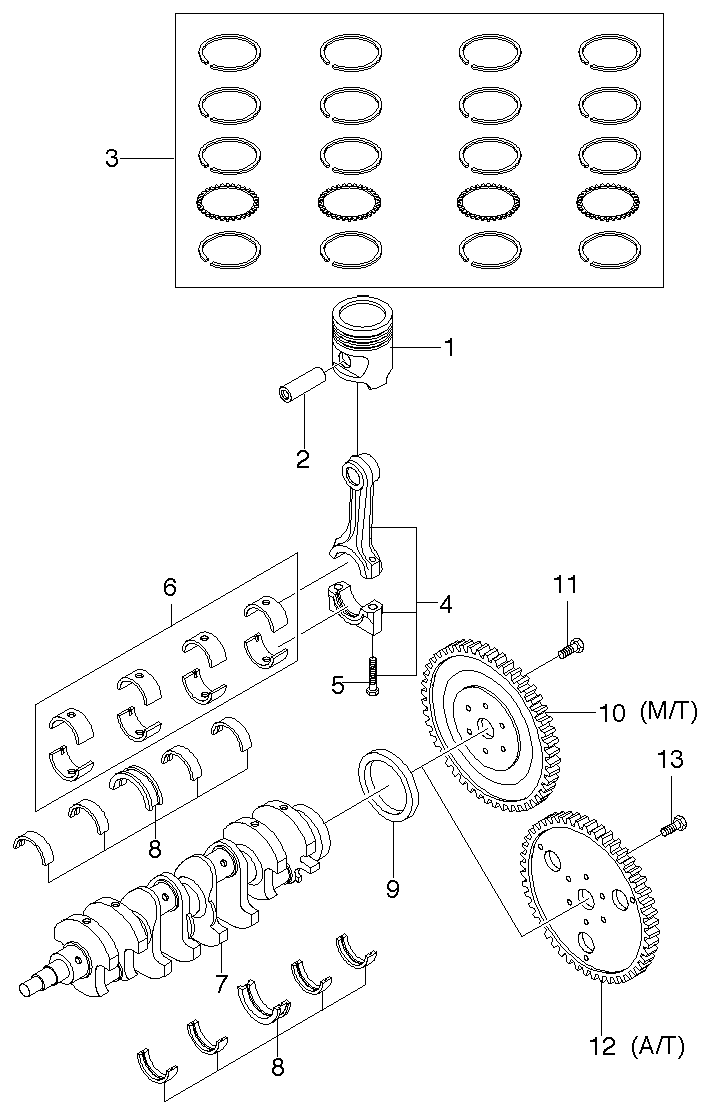 DAEWOO 96101489 - Simering, arbore cotit allinparts.ro