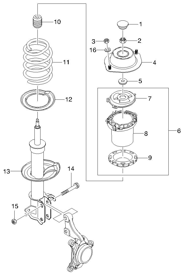 DAEWOO 96312156 - Rulment sarcina suport arc allinparts.ro