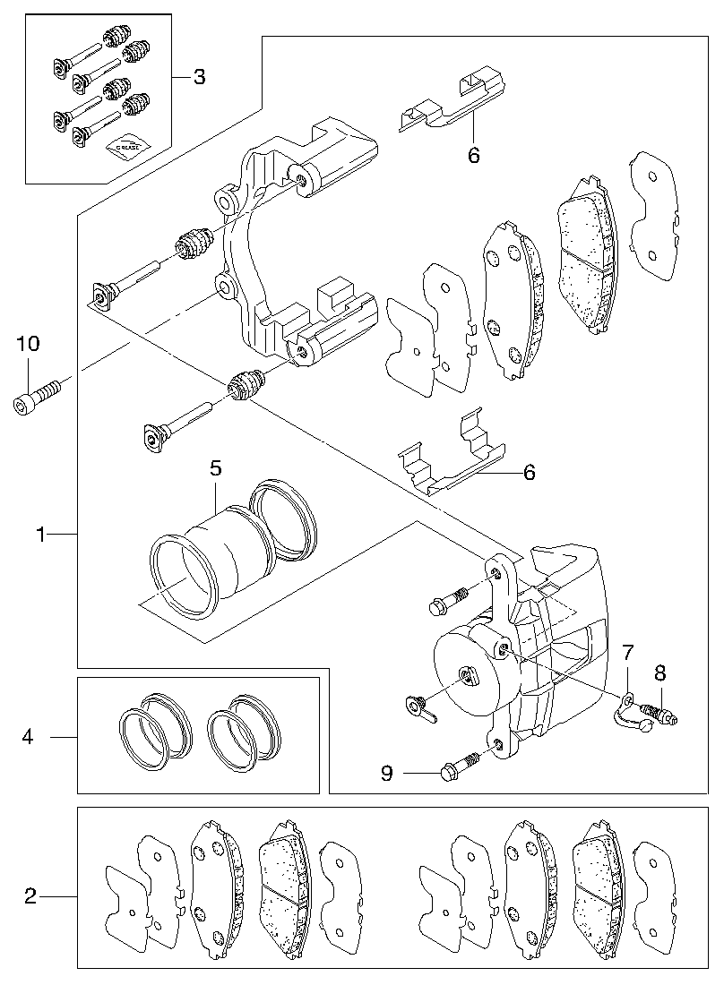 DAEWOO S4510011 - Set placute frana,frana disc allinparts.ro