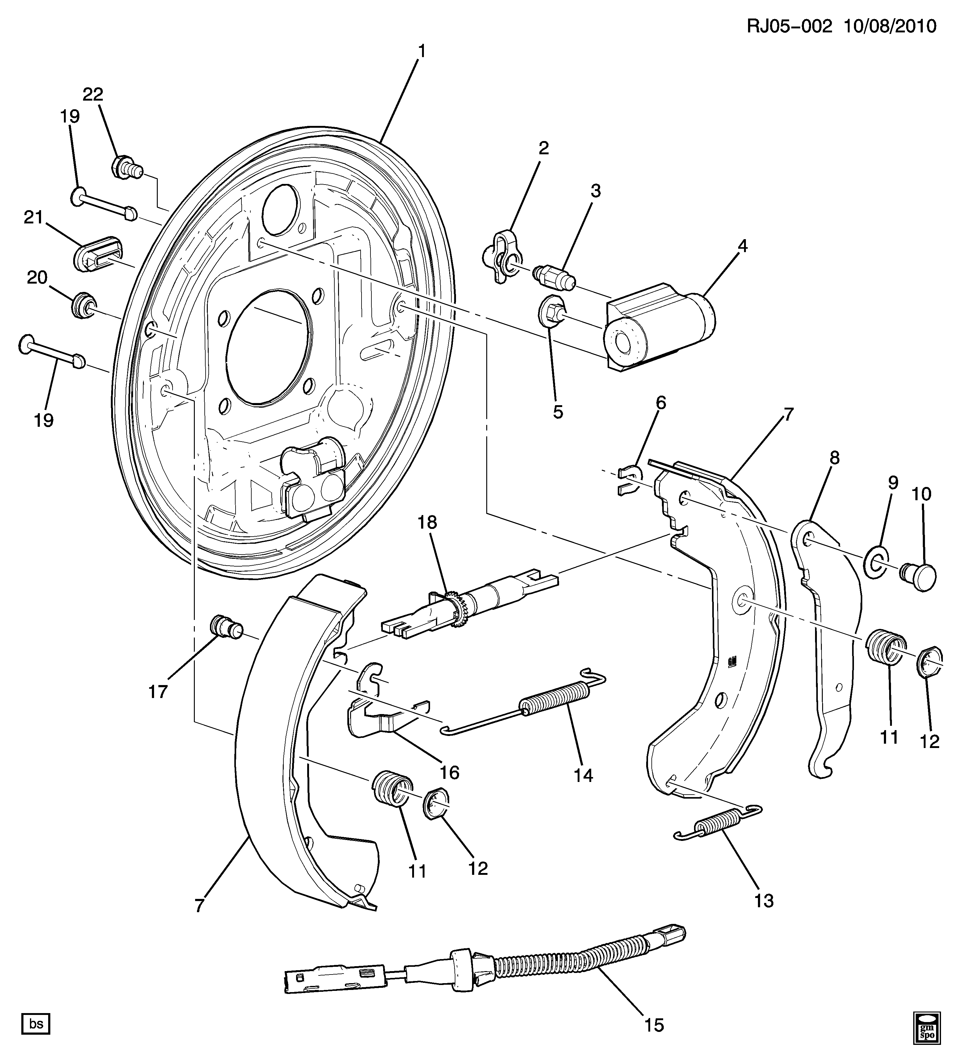 GM 95231476 - Set saboti frana allinparts.ro