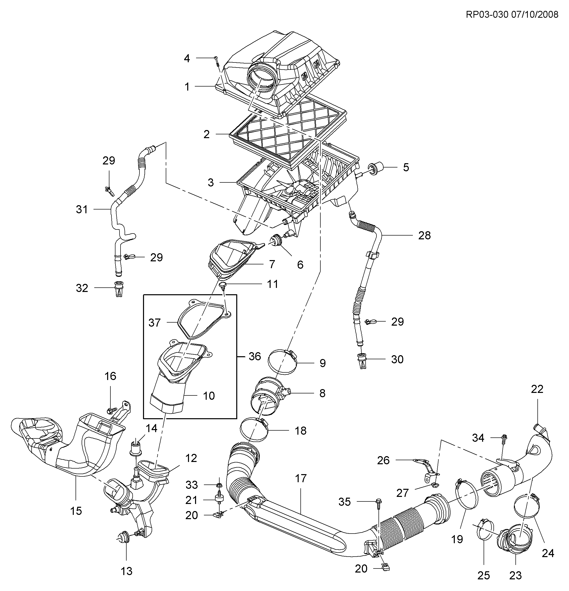 GM 13272719 - Filtru aer allinparts.ro