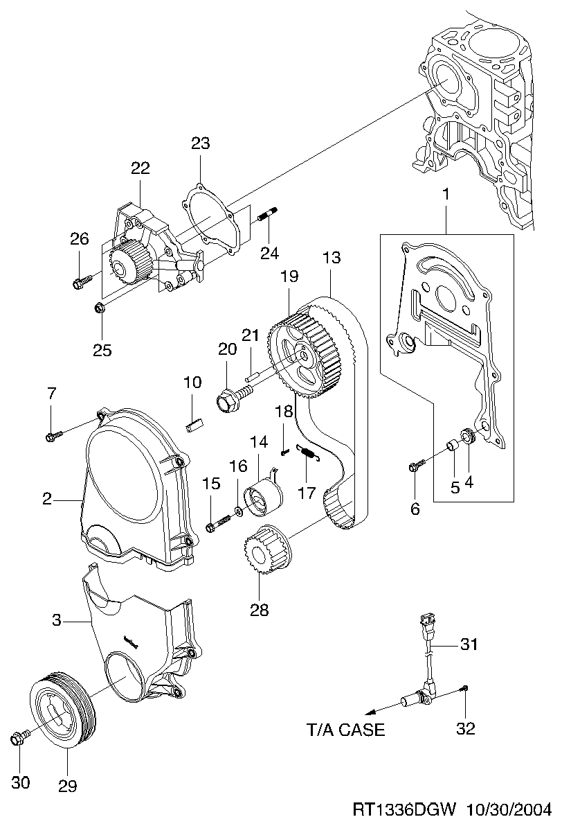GM 96610029 - Set curea de distributie allinparts.ro