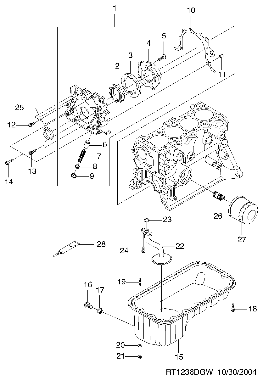 Suzuki 96565412 - Filtru ulei allinparts.ro