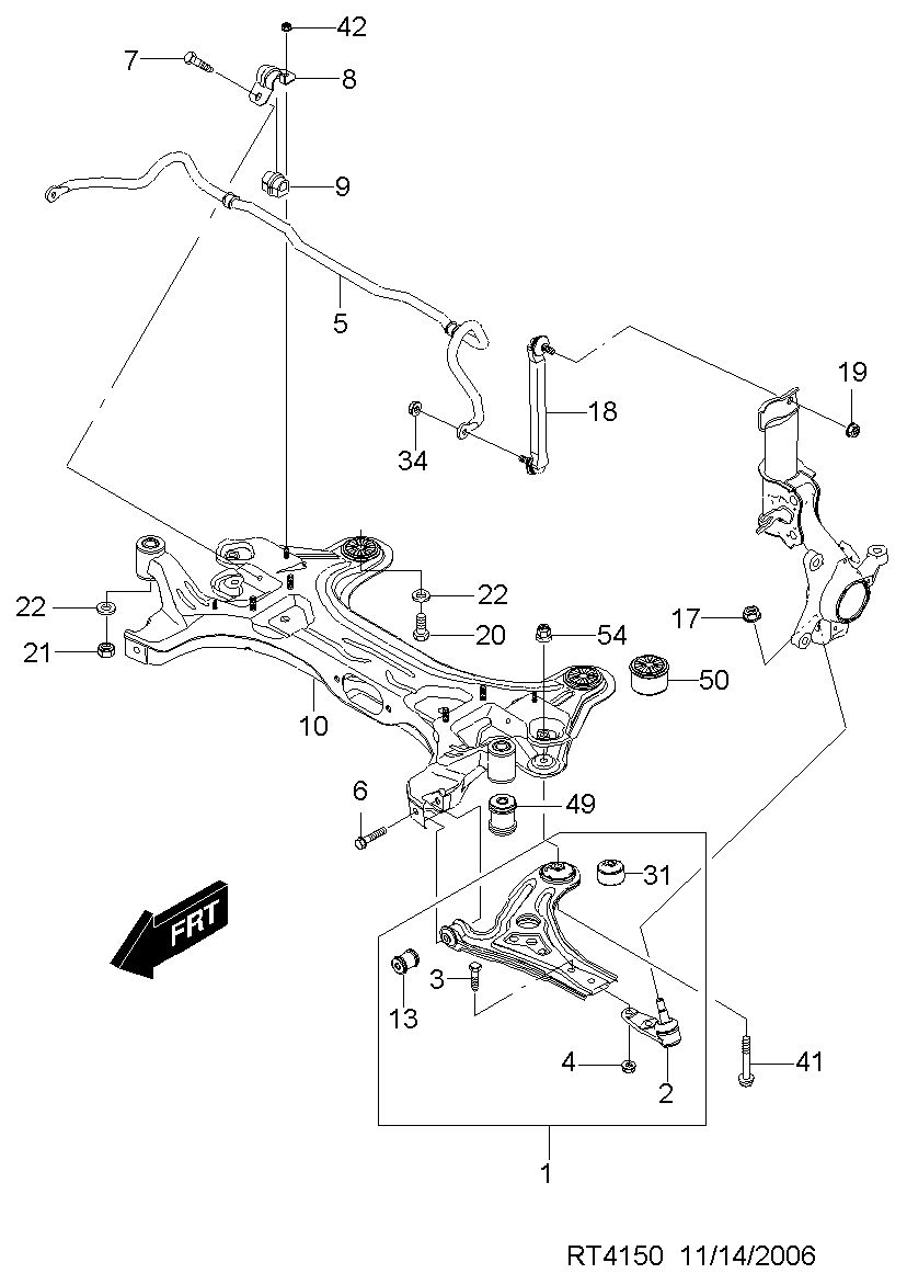 Pontiac 96535082 - Brat, suspensie roata allinparts.ro