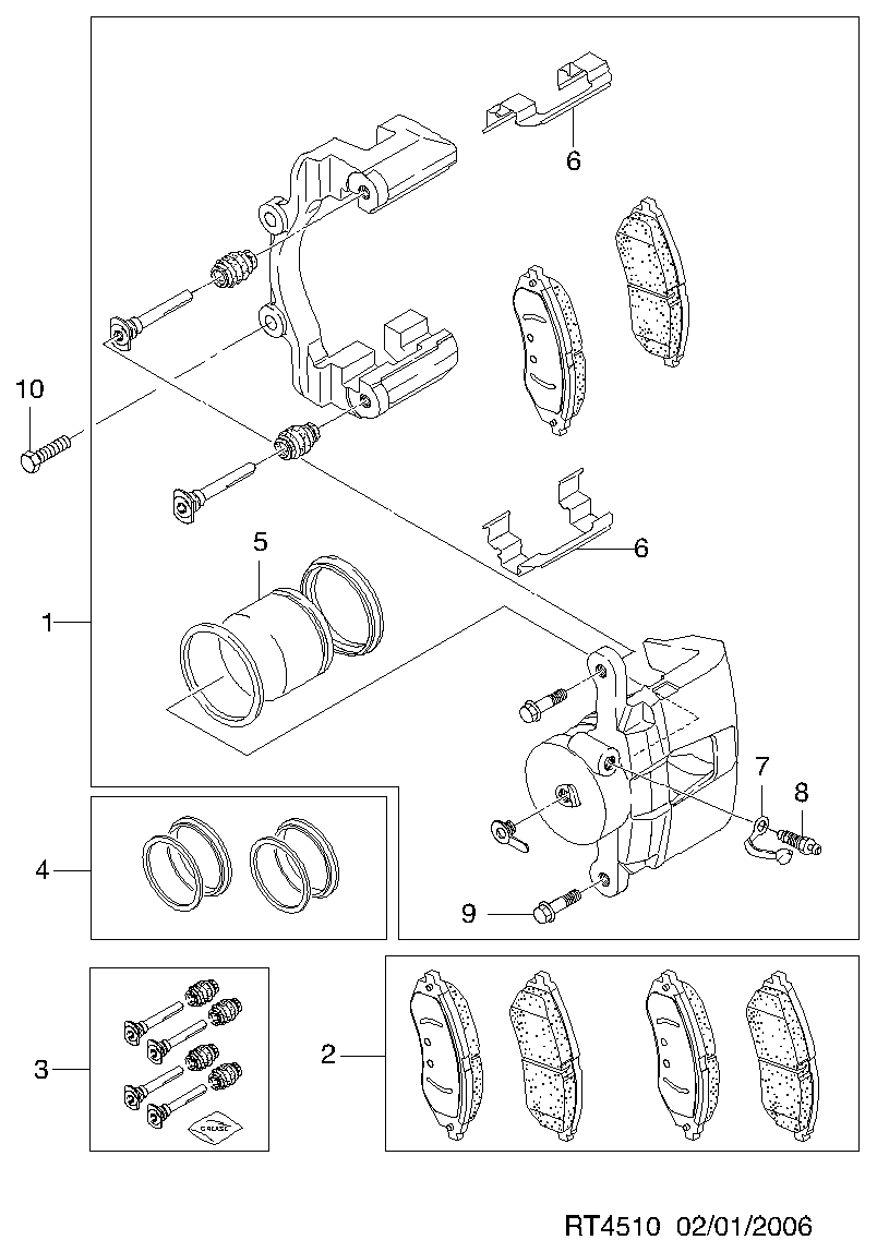 DAEWOO 96534637 - Etrier frana allinparts.ro