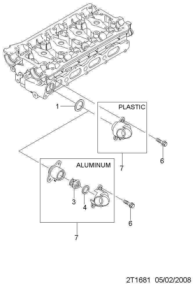 GM 96 407 677 - Termostat,lichid racire allinparts.ro