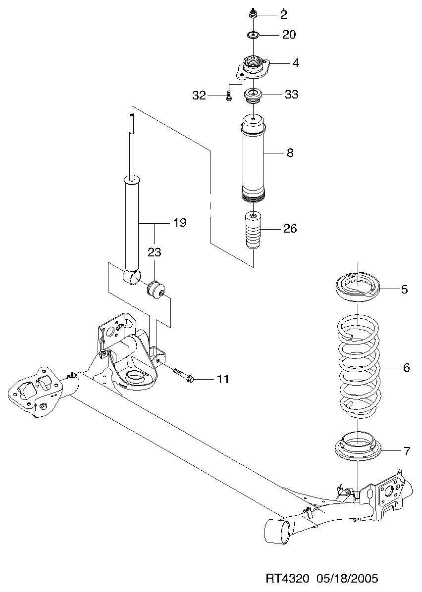 DAEWOO 96410116 - Amortizor allinparts.ro