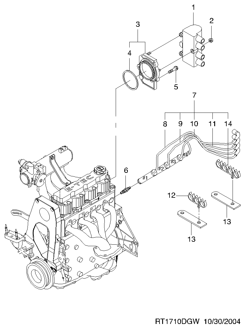 GM 96253555 - Bobina de inductie allinparts.ro