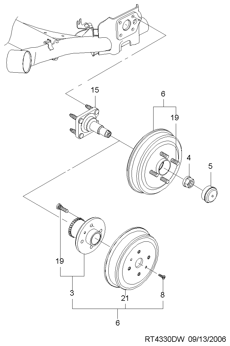 PSA 96471776 - Butuc roata allinparts.ro