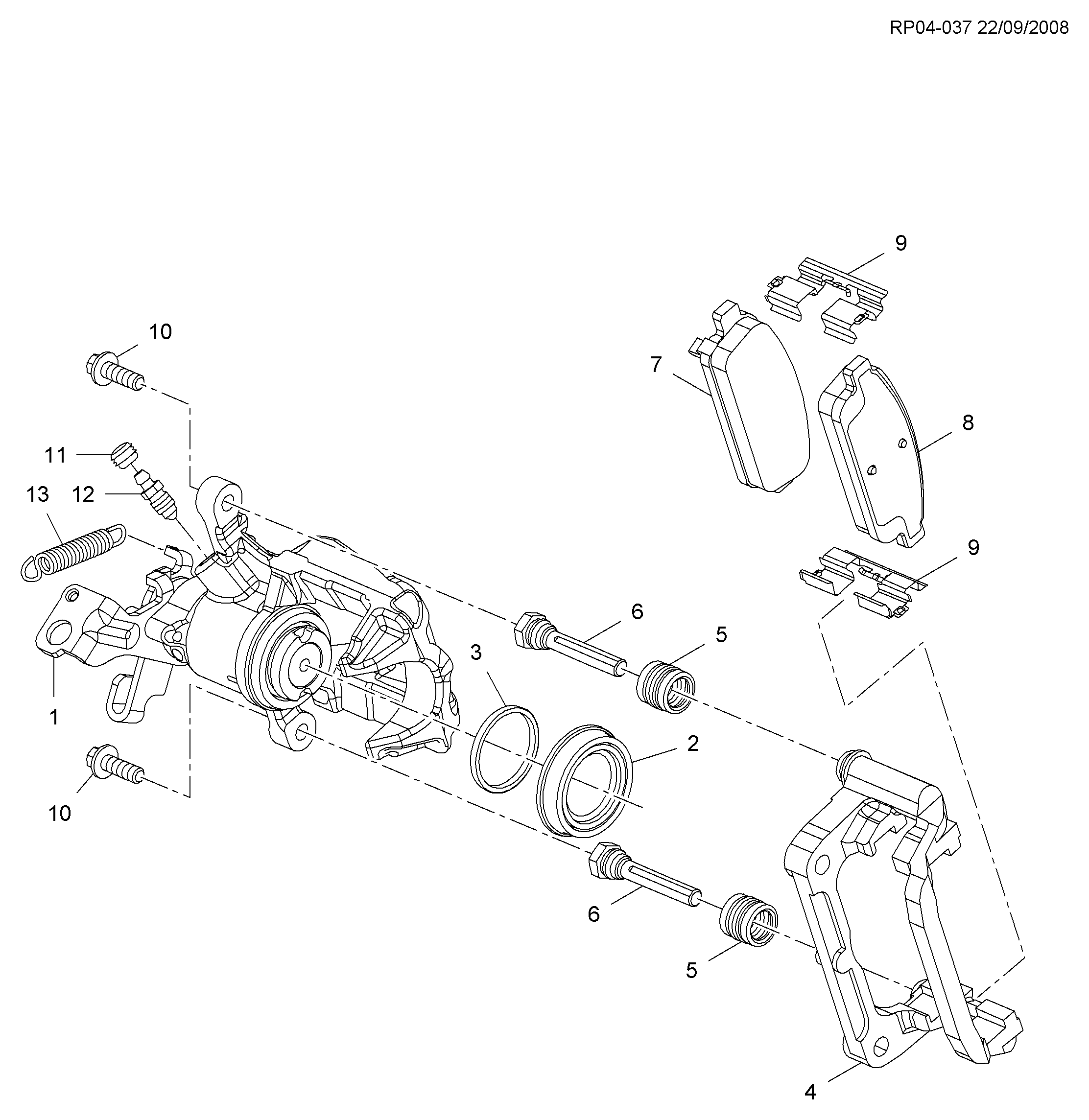 GM 13300863 - Etrier frana allinparts.ro