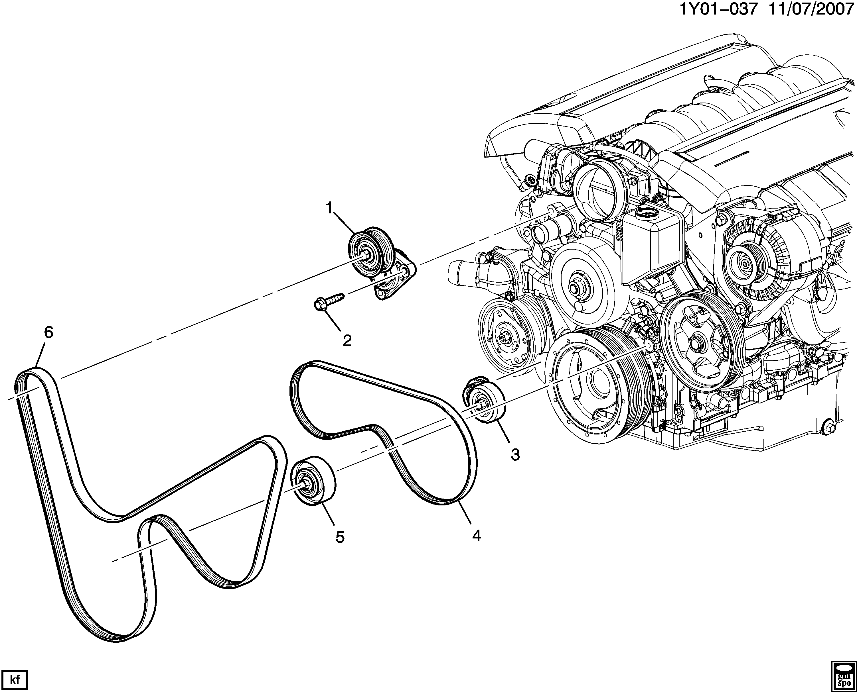 GM 12636225 - Curea transmisie cu caneluri allinparts.ro