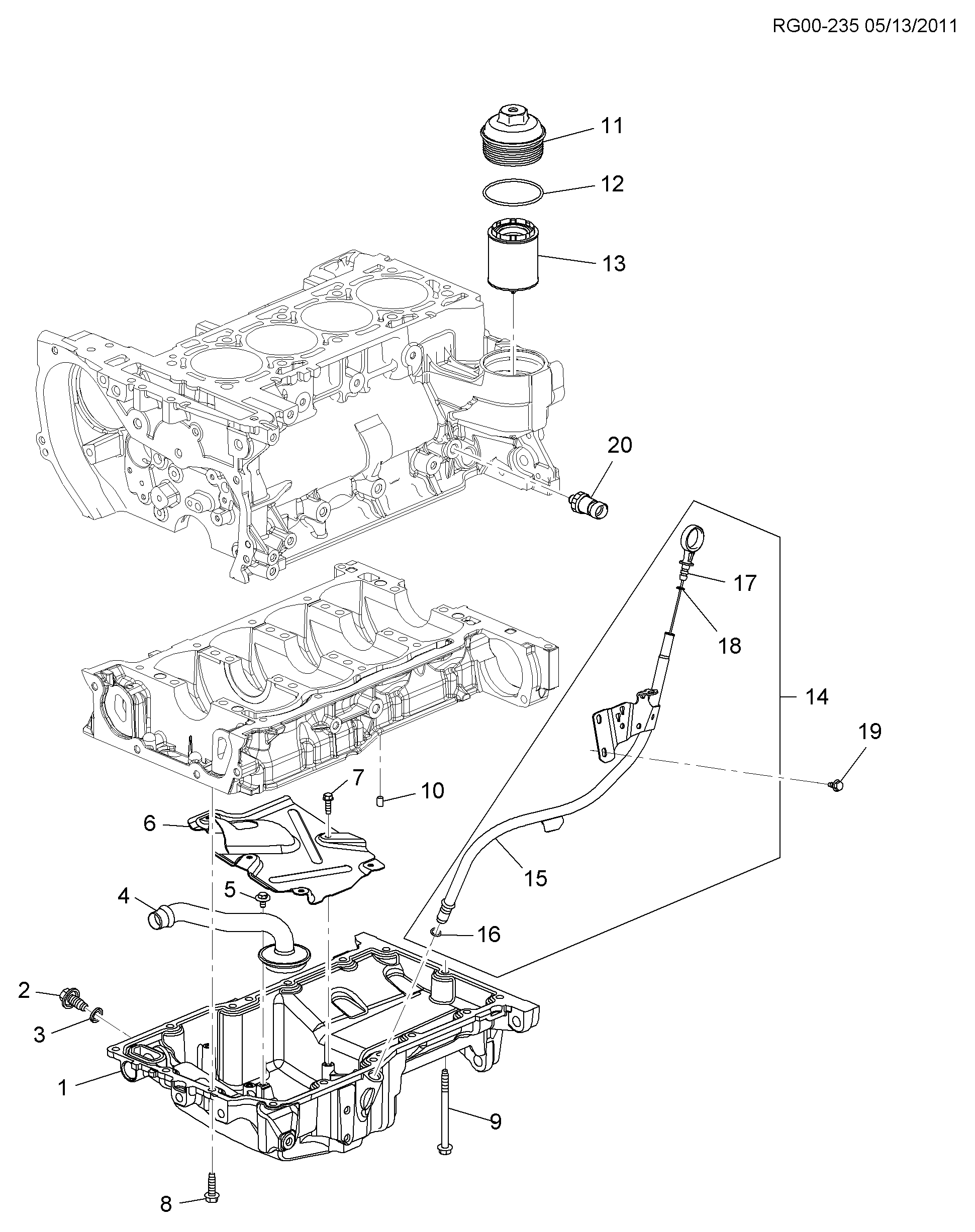 GM 11518377 - Surub de golire,baia de ulei allinparts.ro