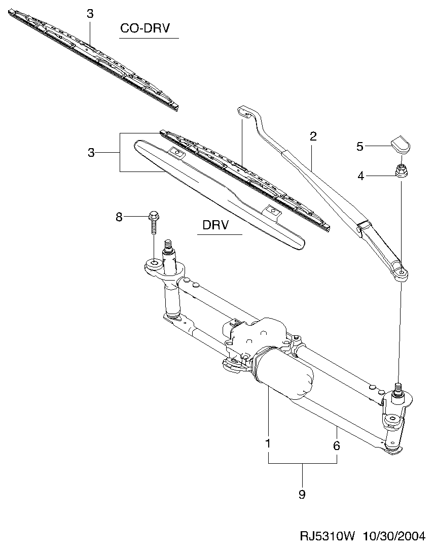 DAEWOO 95211013 - Lamela stergator allinparts.ro