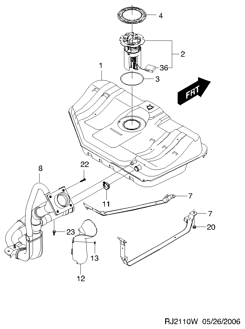 DAEWOO 42353011 - Modul alimentare combustibil allinparts.ro