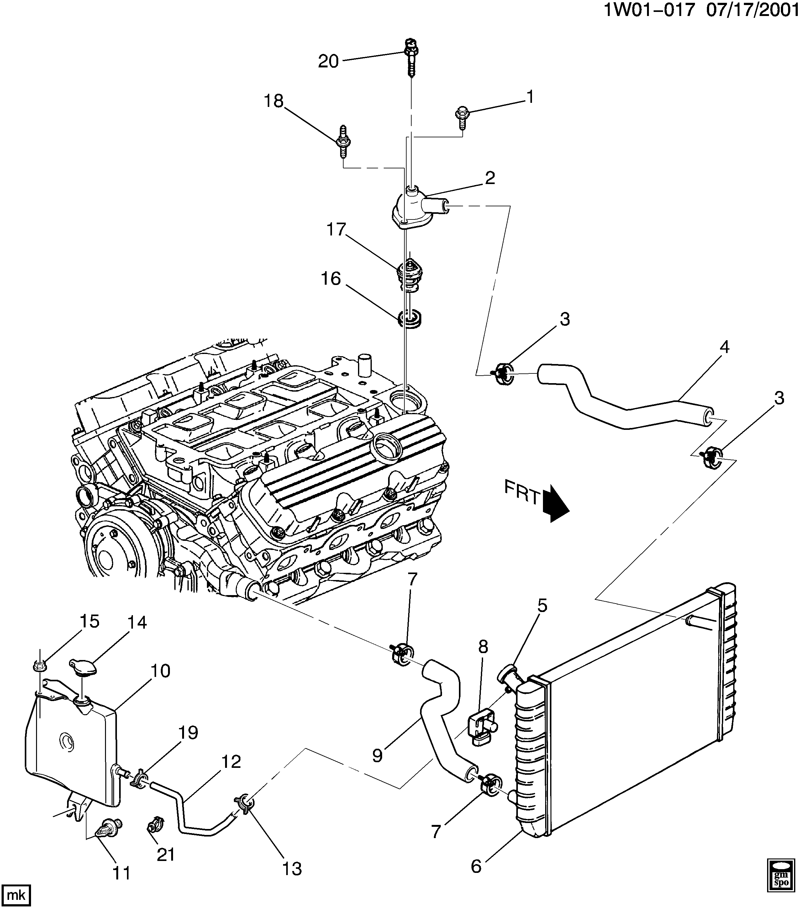 Oldsmobile 25730158 - Buson,radiator allinparts.ro
