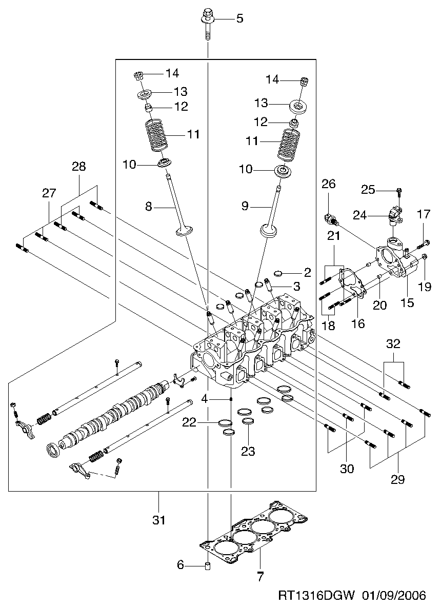 GM 96325864 - Senzor,temperatura lichid de racire allinparts.ro