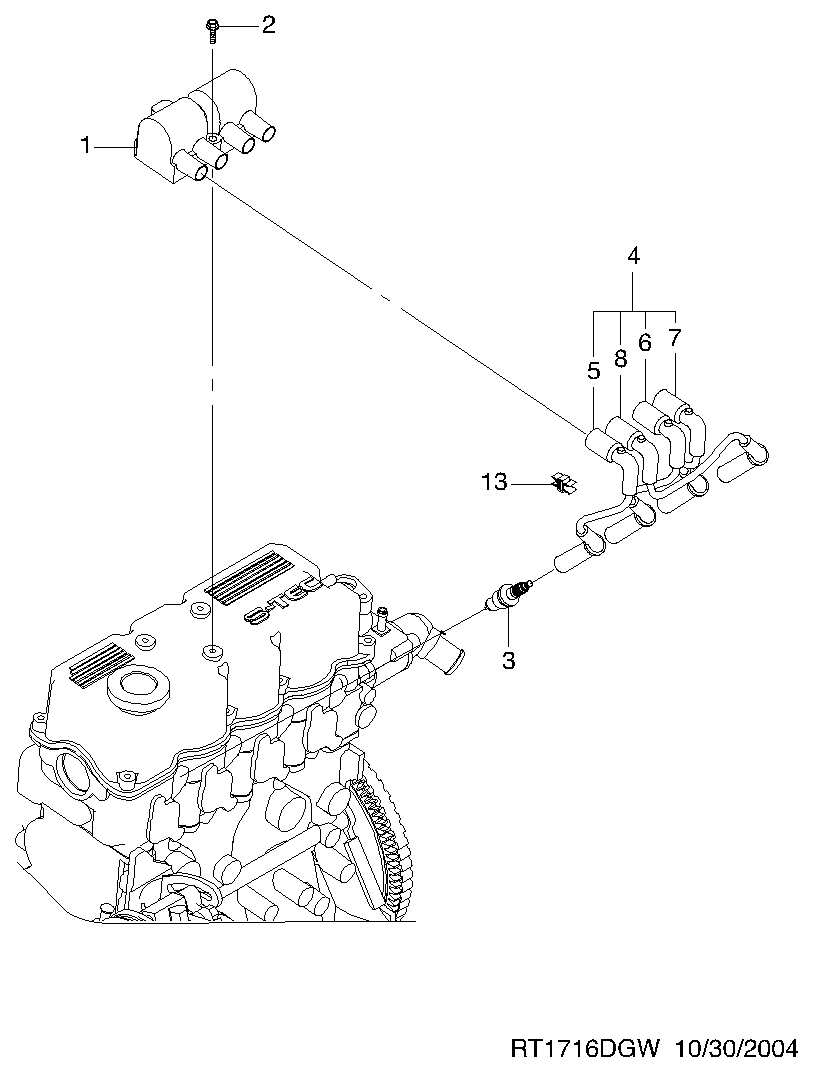 GM 2518 4179 - Bobina de inductie allinparts.ro