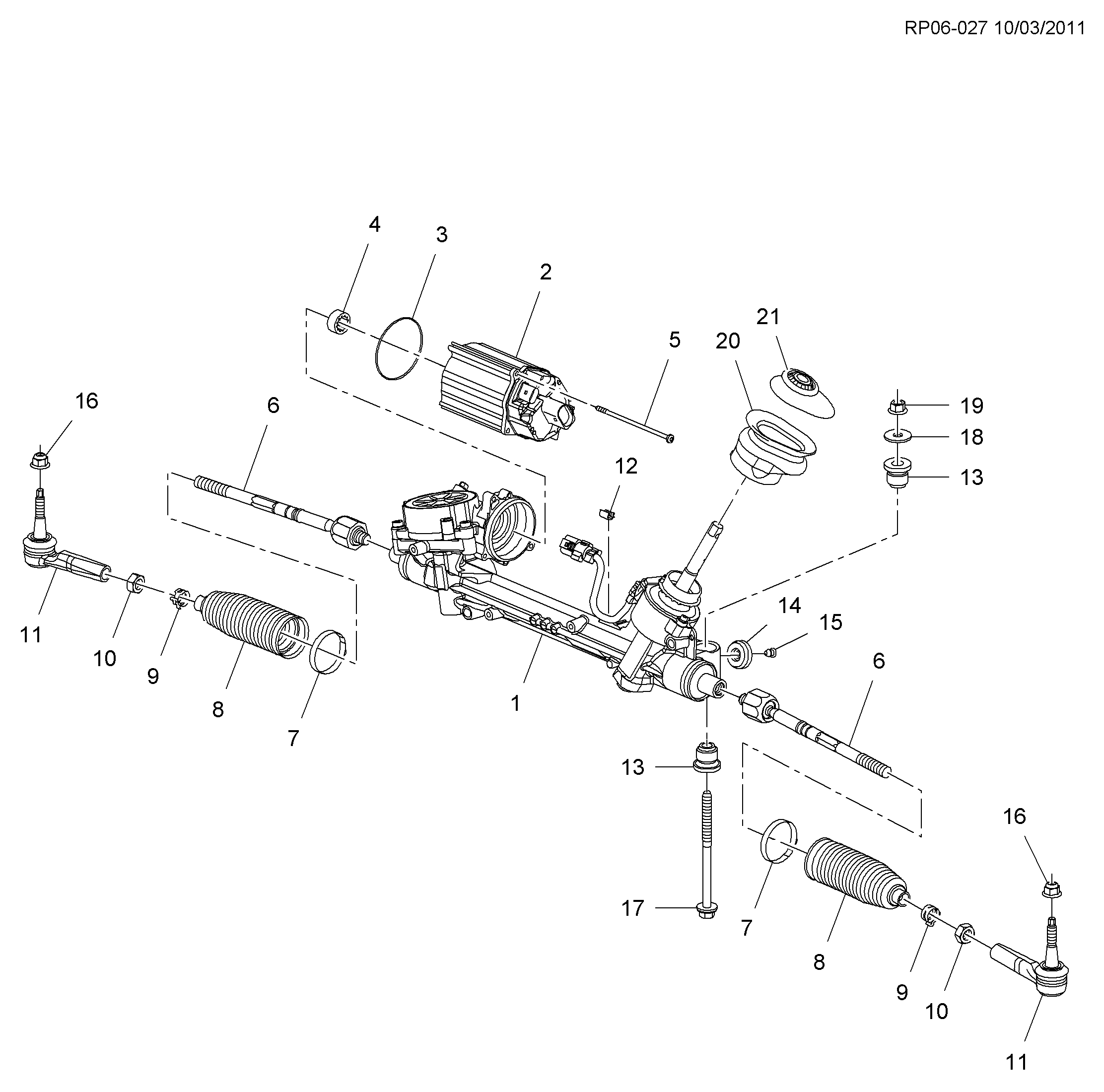 PSA 13354440 - Ansamblu burduf, directie allinparts.ro