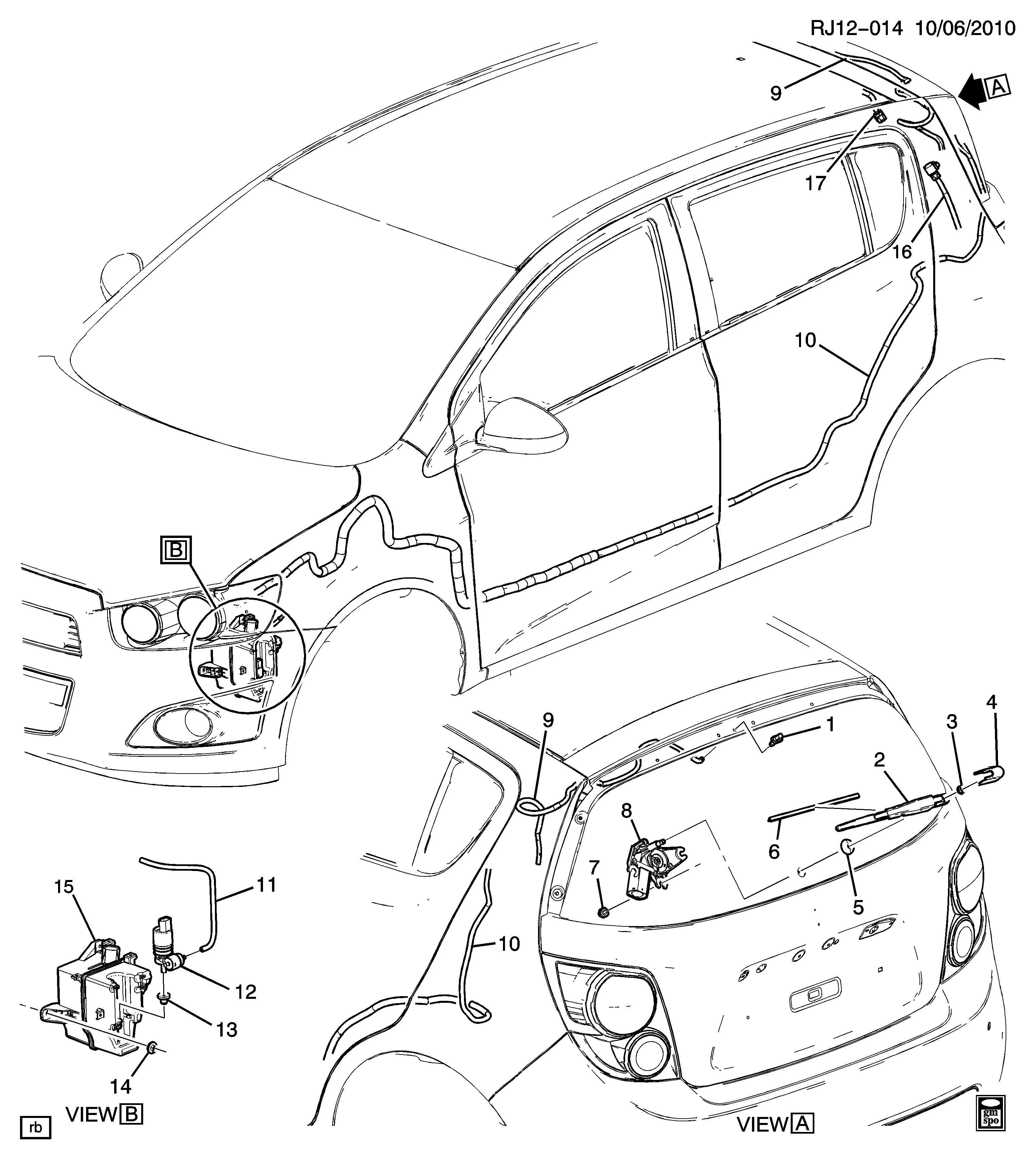 GM 95134805 - Pompa de apa,spalare parbriz allinparts.ro