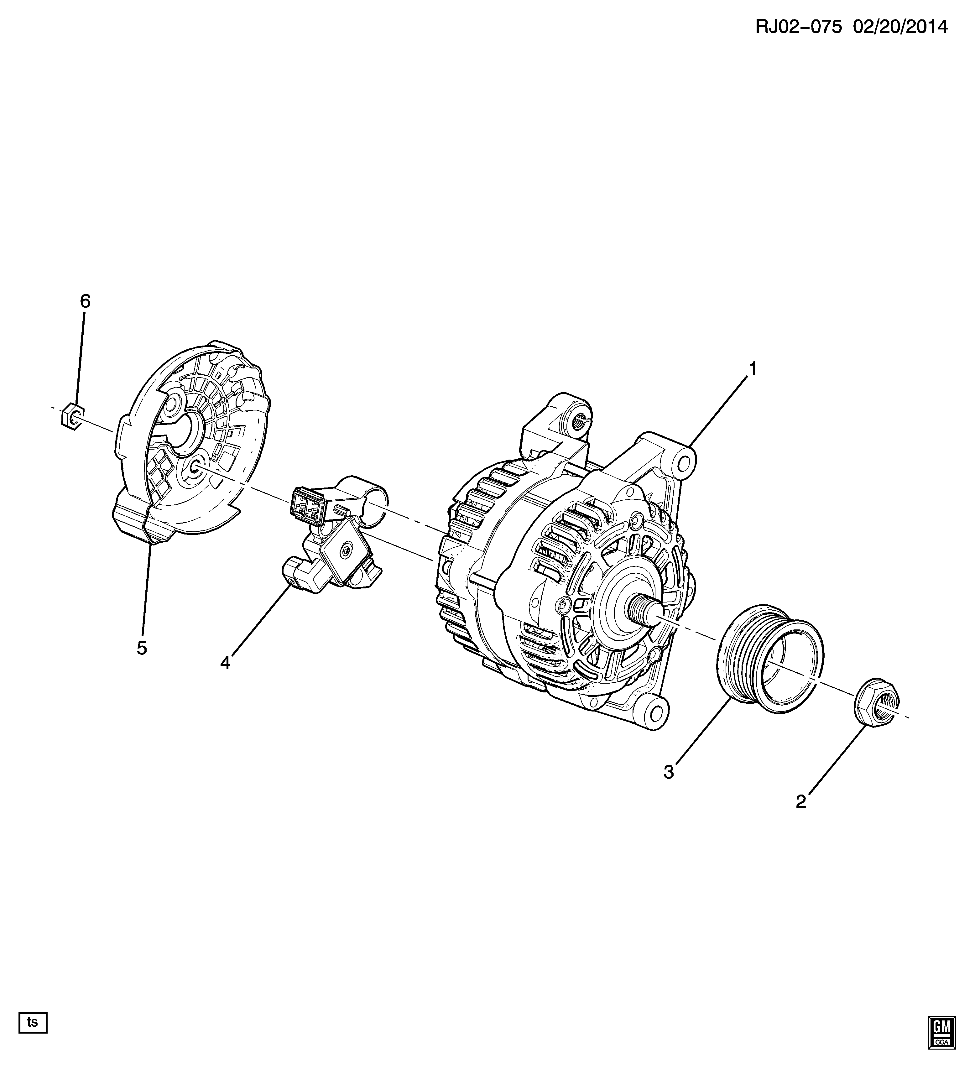 GM 13579664 - Generator / Alternator allinparts.ro