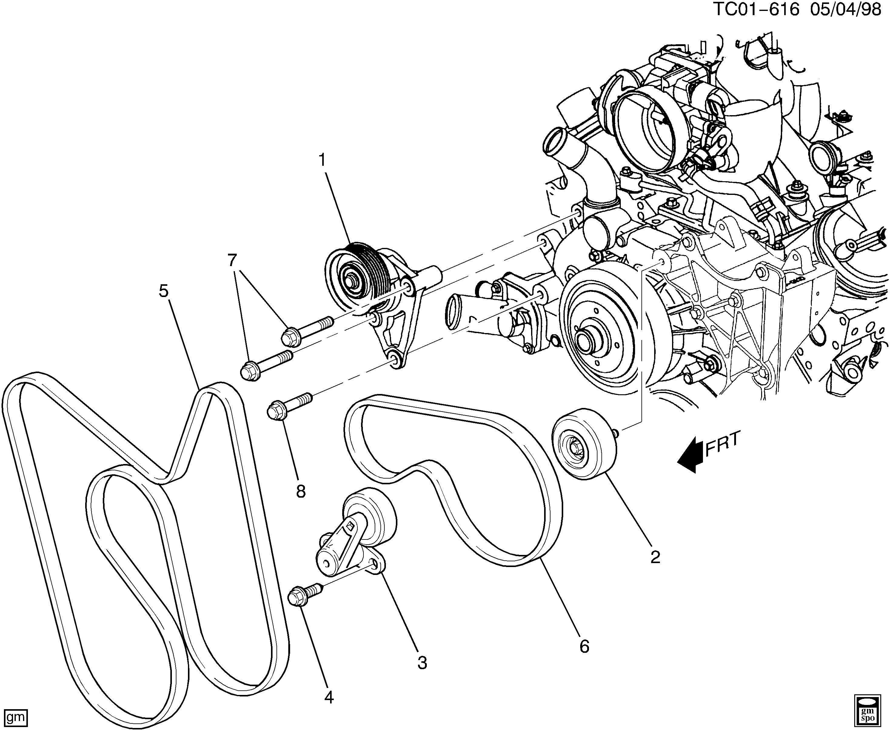 GM 12587562 - Curea transmisie cu caneluri allinparts.ro
