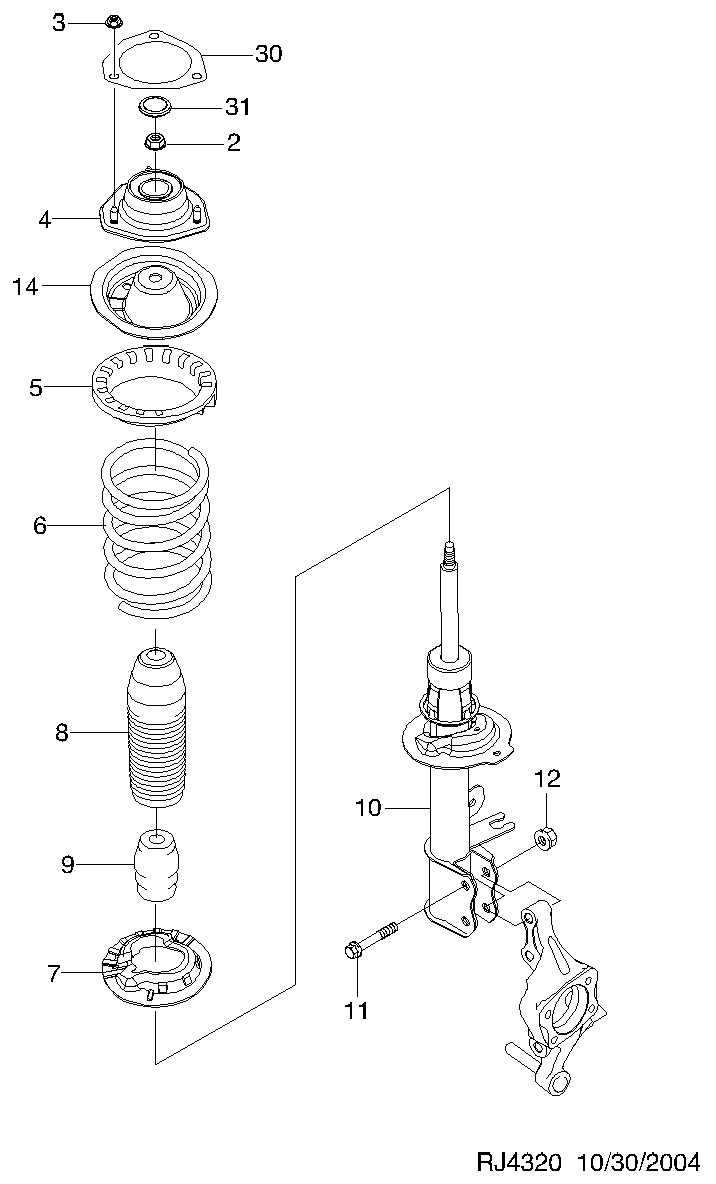 GM 96549918 - Amortizor allinparts.ro