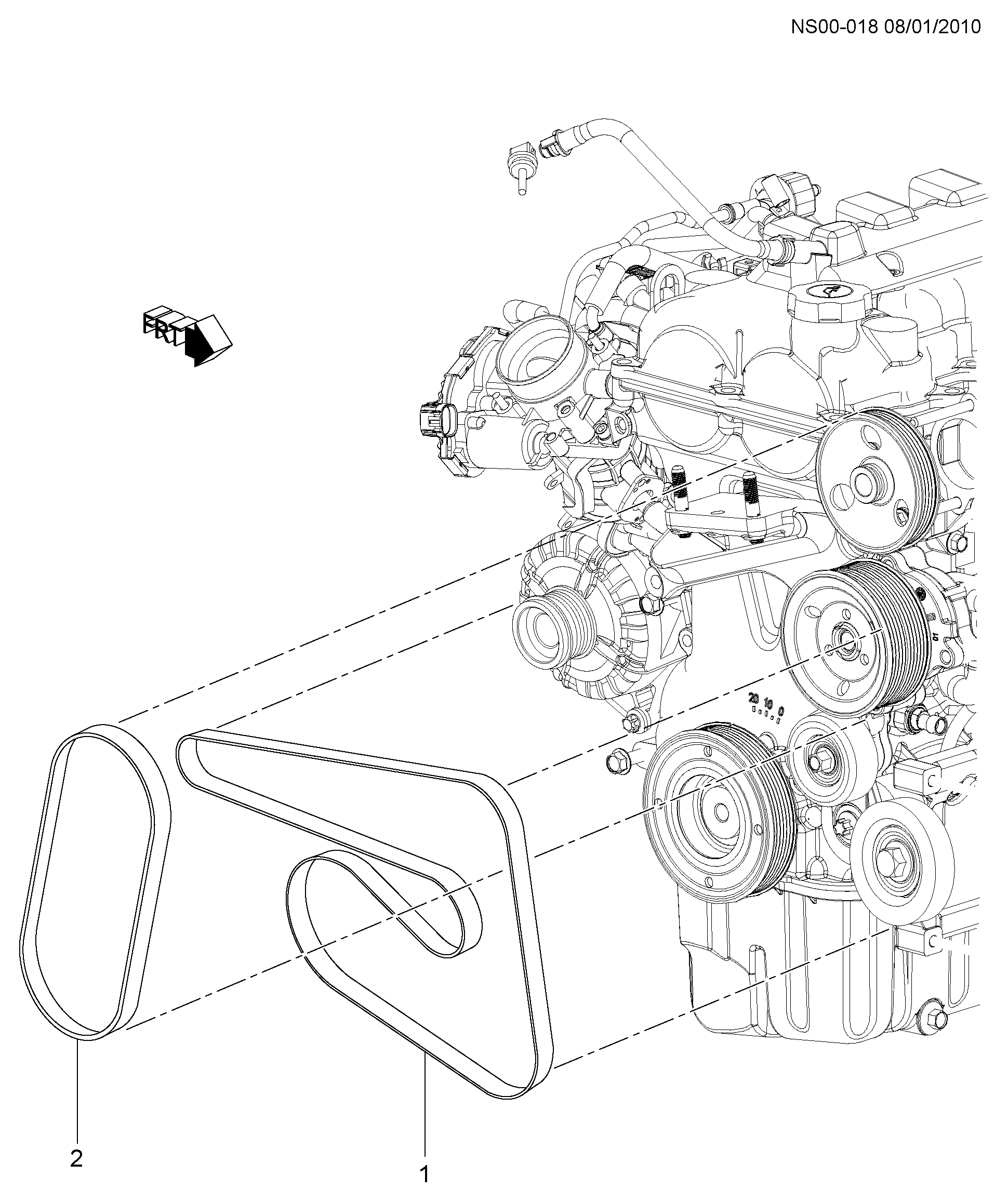 DAEWOO 24100558 - Curea transmisie cu caneluri allinparts.ro