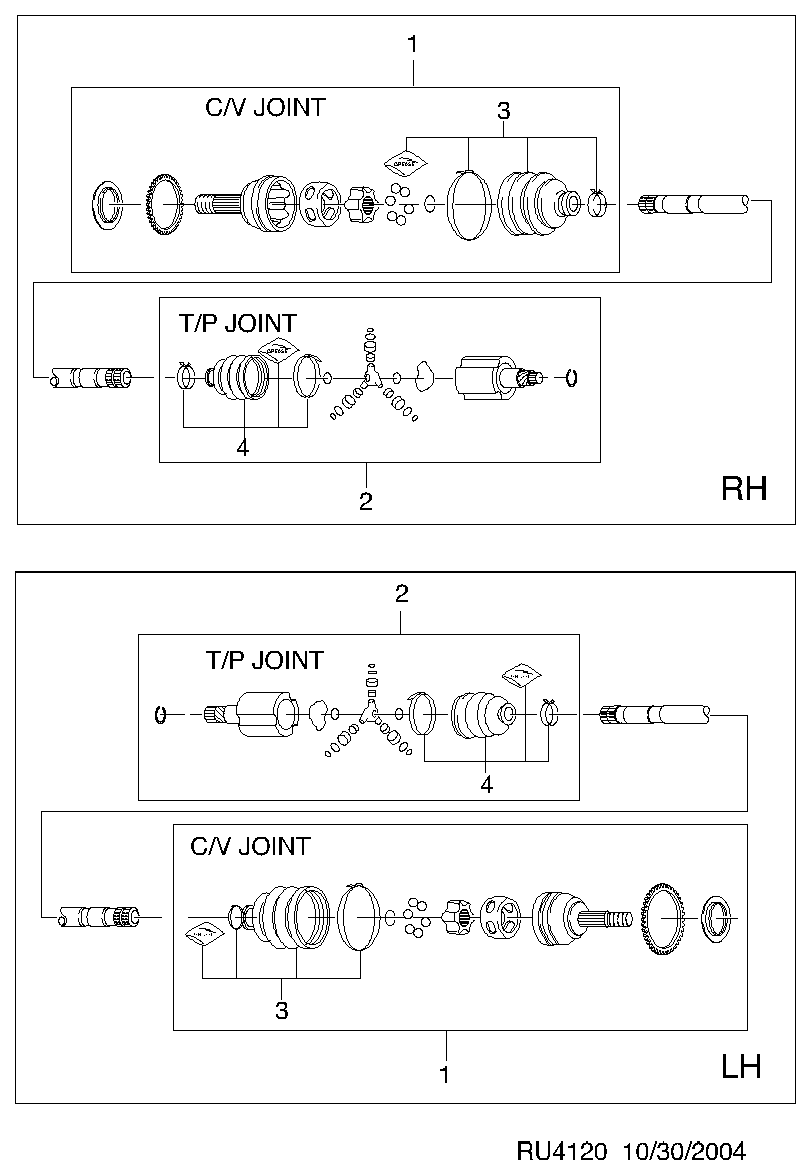 GM 96489855 - Burduf cauciuc, articulatie planetara allinparts.ro