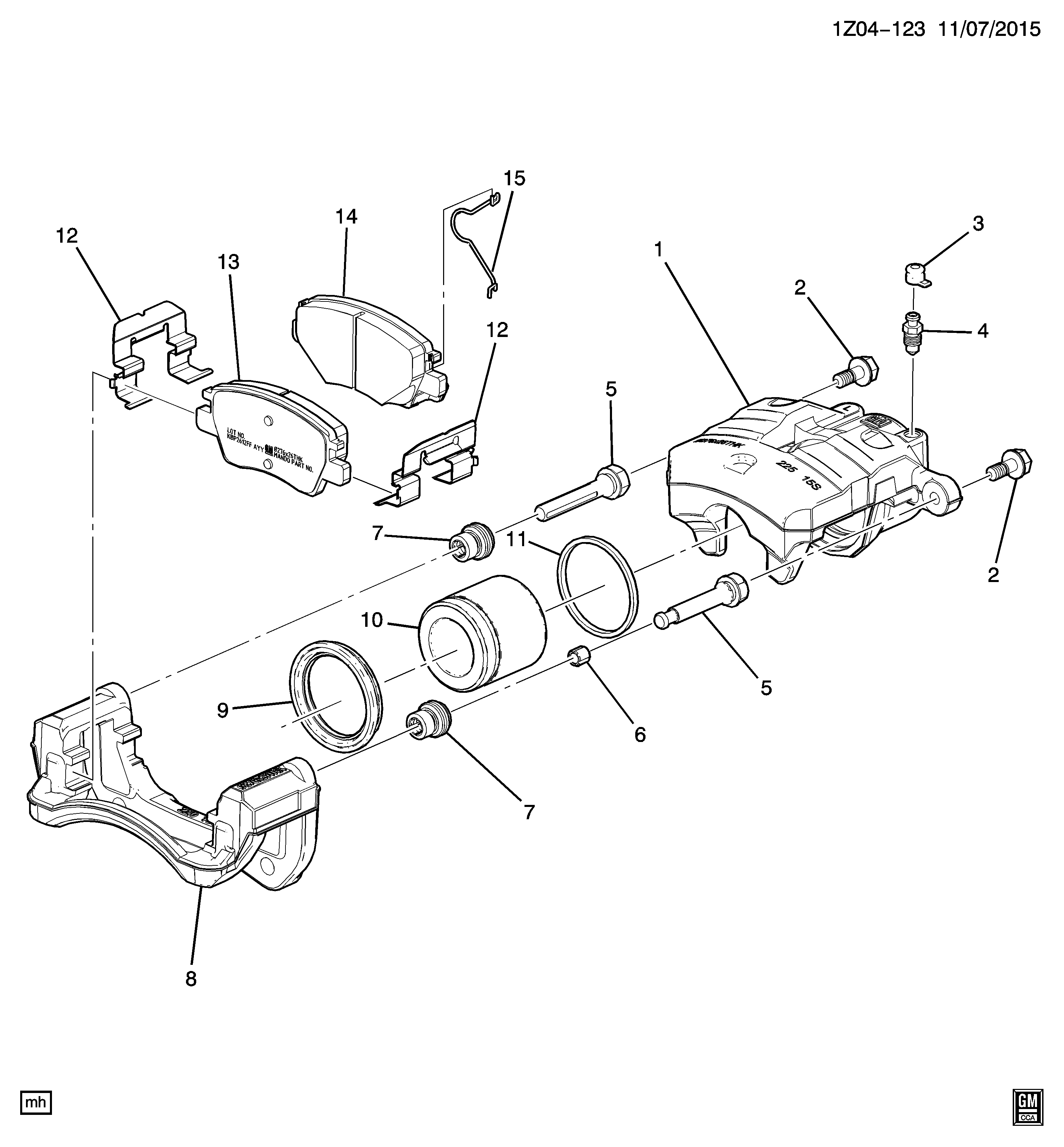 PSA 13507577 - Set bucsi de ghidaj, etrier frana allinparts.ro