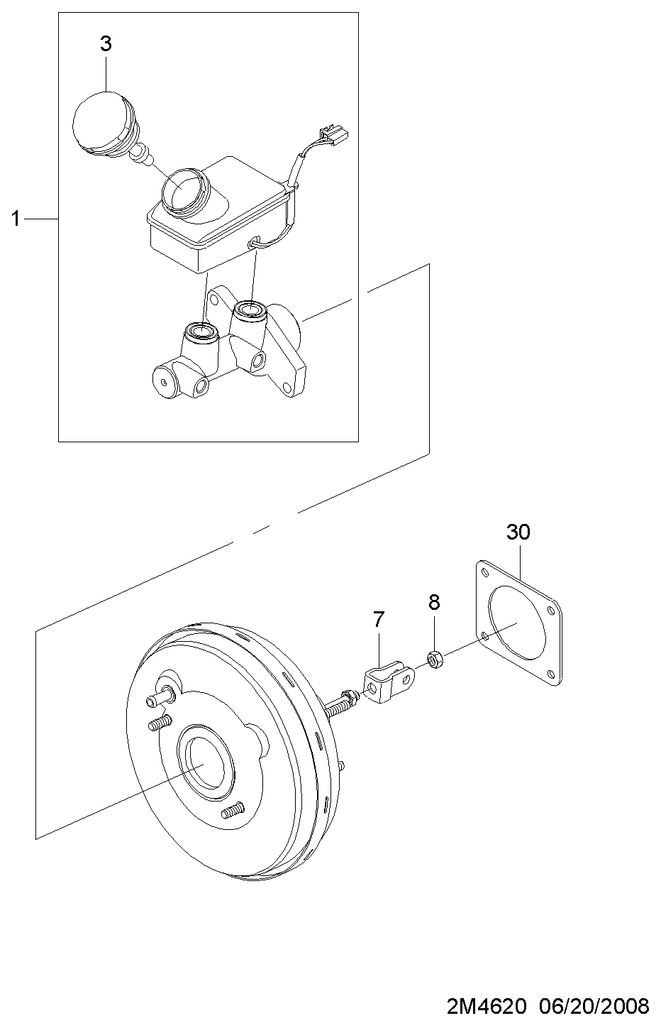 GM 96963072 - Pompa centrala, frana allinparts.ro