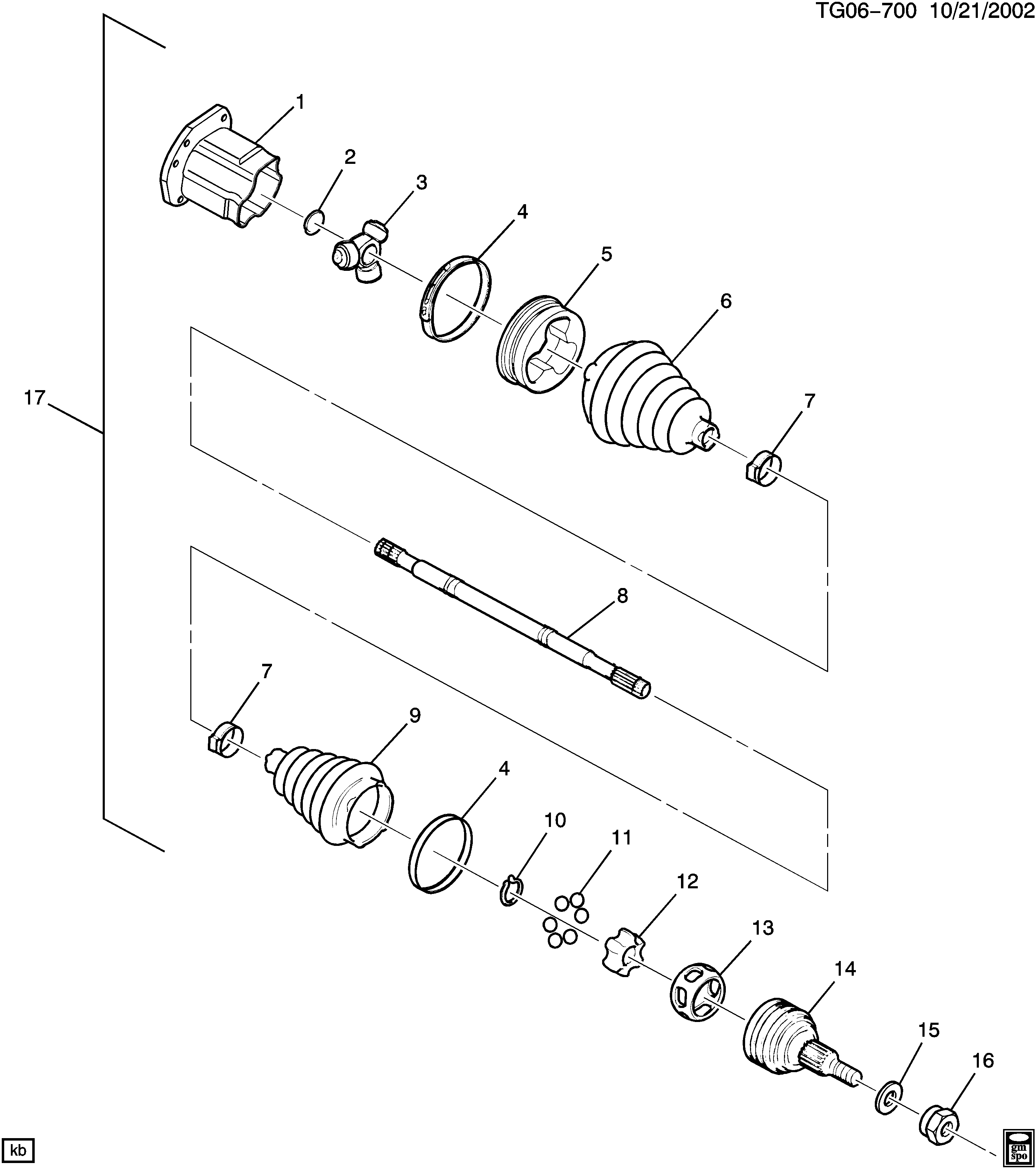 GM 88982498 - Burduf cauciuc, articulatie planetara allinparts.ro