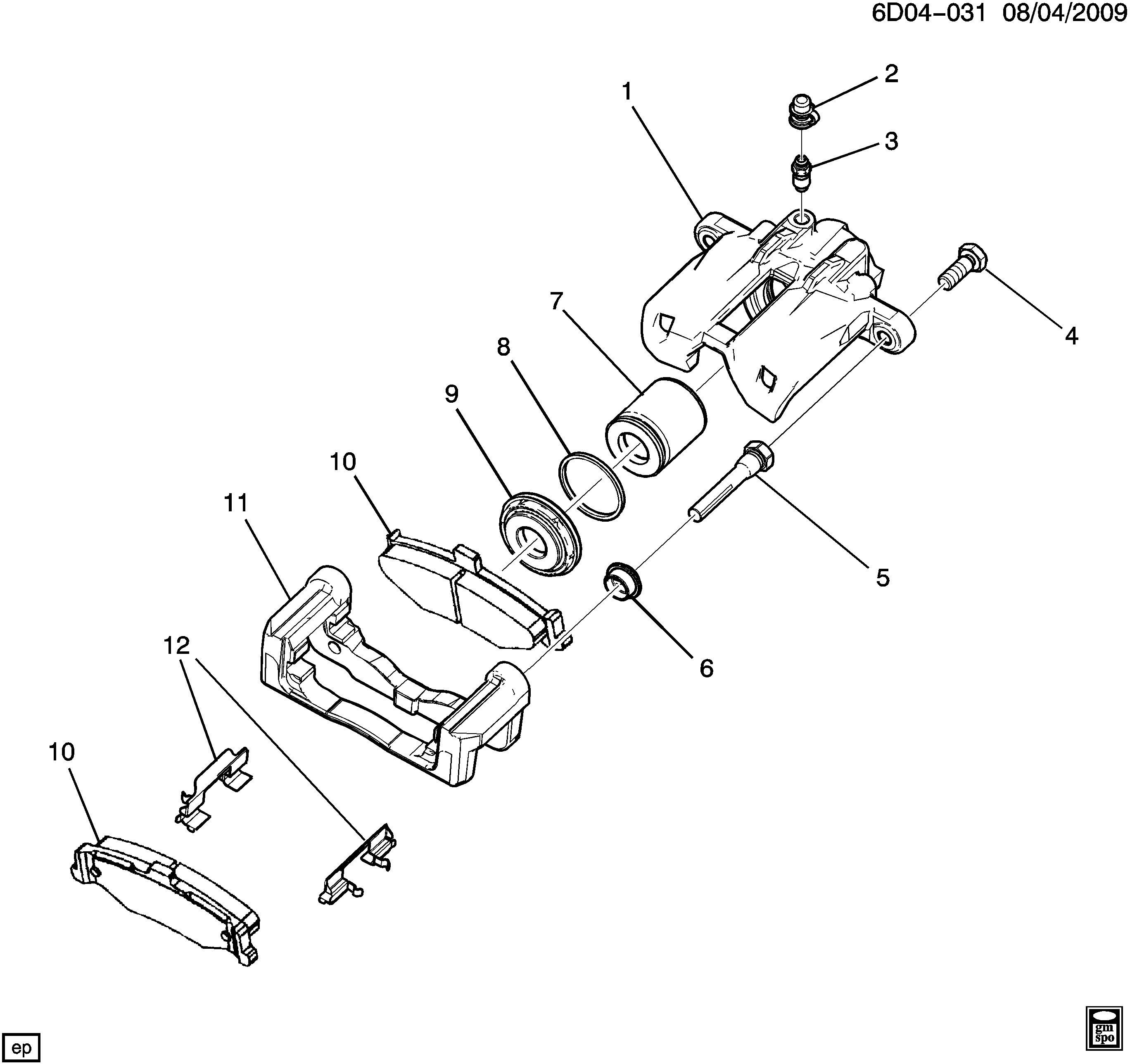 GM 89060217 - Set placute frana,frana disc allinparts.ro