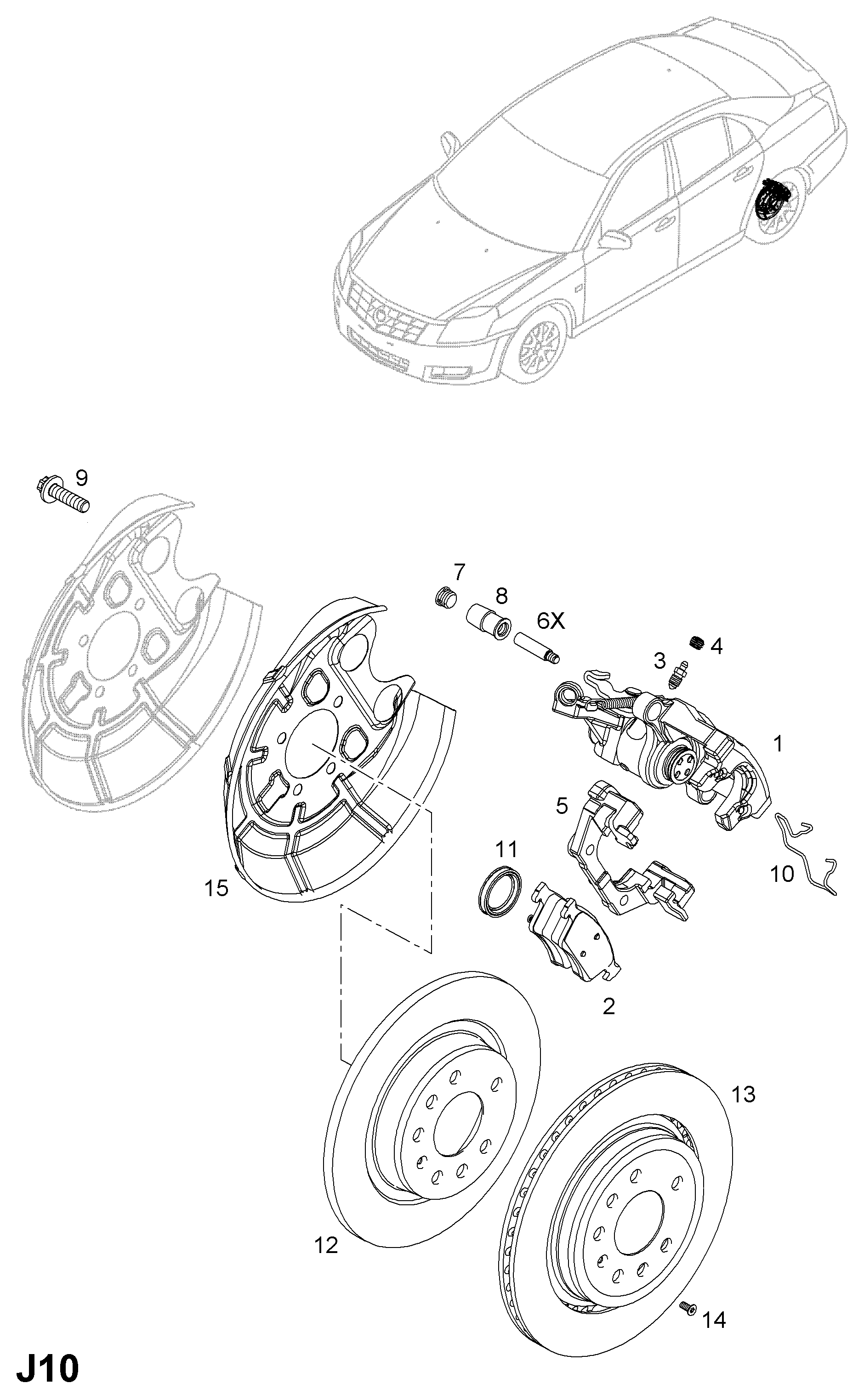 GM 1605196 - Set placute frana,frana disc allinparts.ro