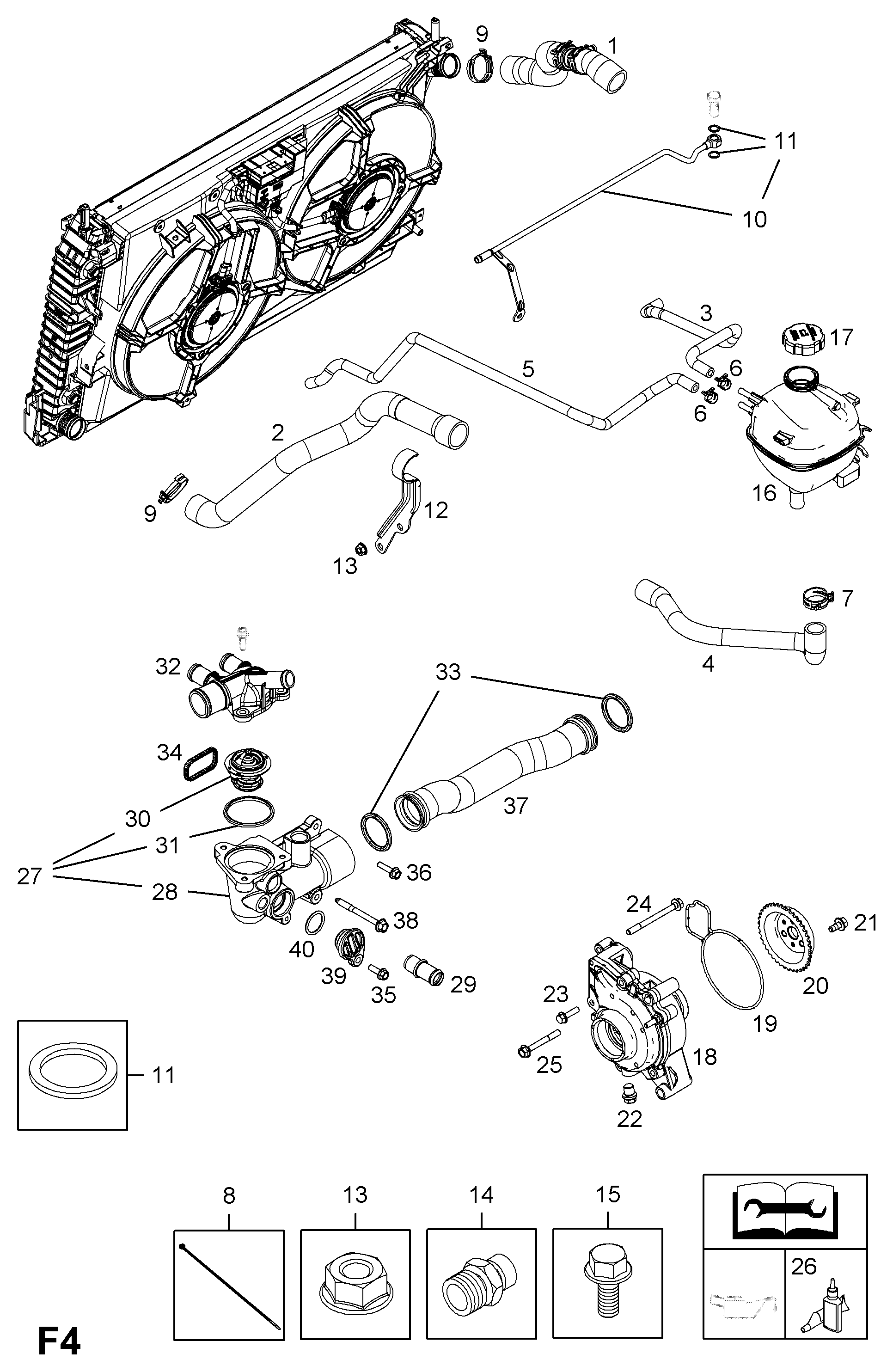 GM 1338961 - Etansare, pompa ulei allinparts.ro