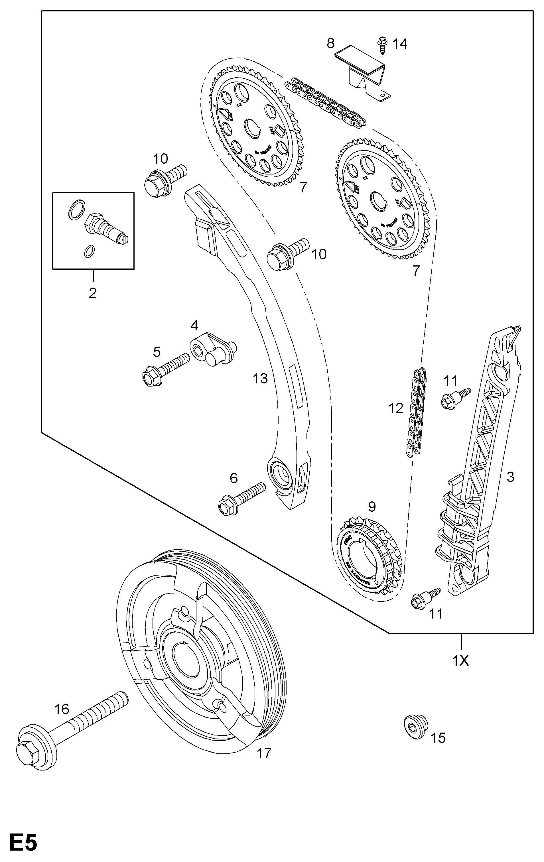 PSA 5636 414 - Intinzator,lant distributie allinparts.ro