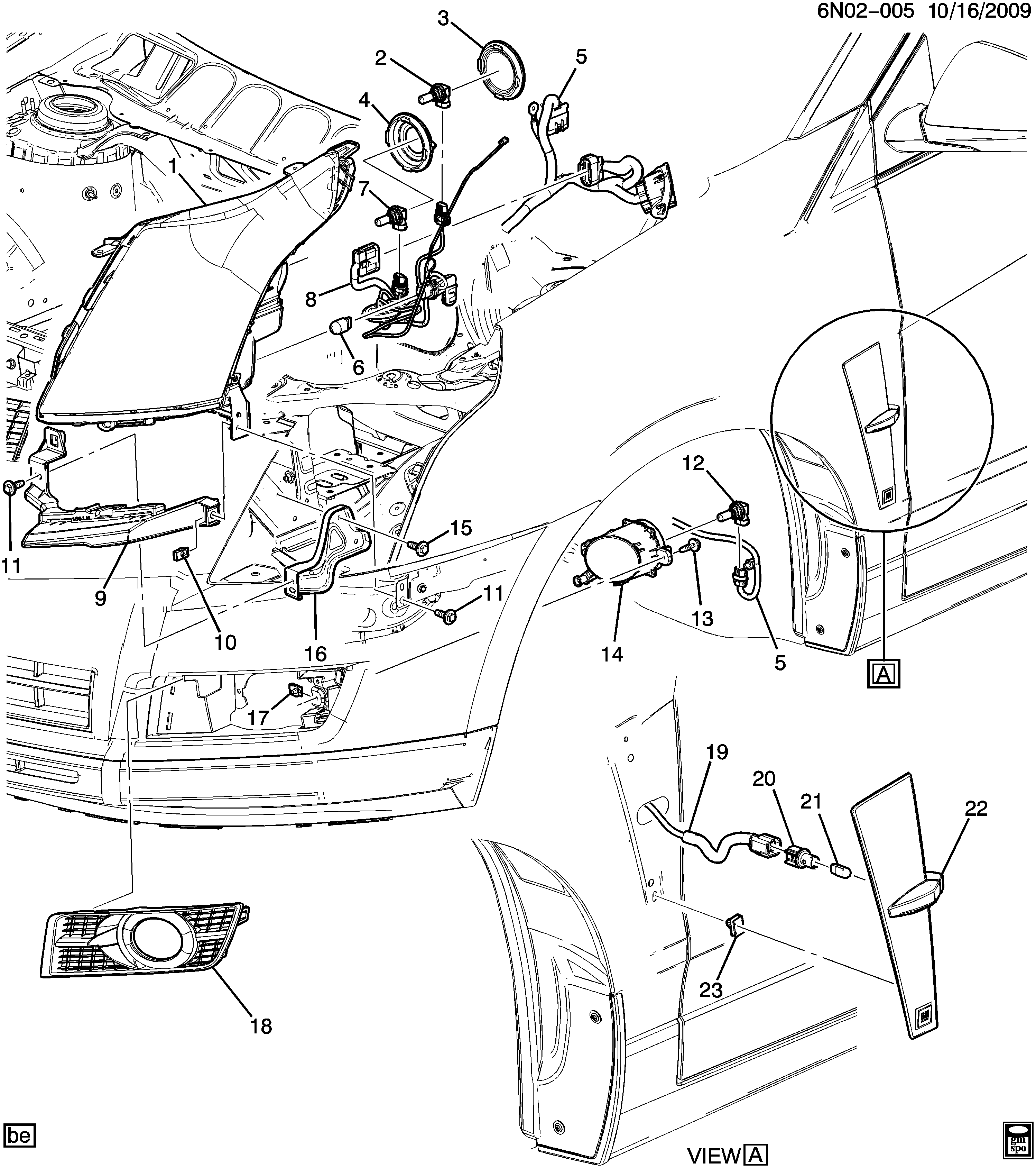 GM 01999437 - Bec, proiector ceata allinparts.ro