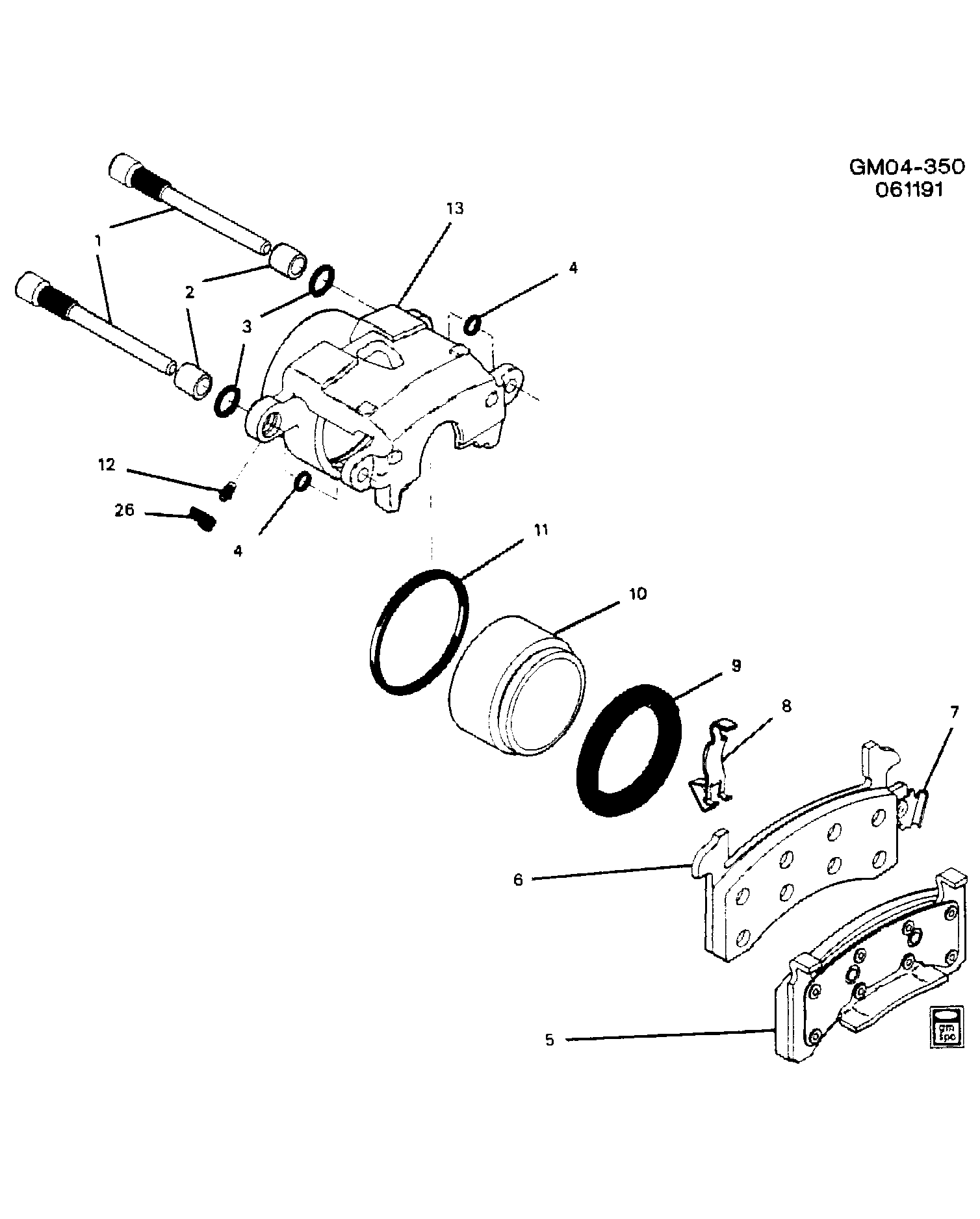 GM 19152057 - Set placute frana,frana disc allinparts.ro