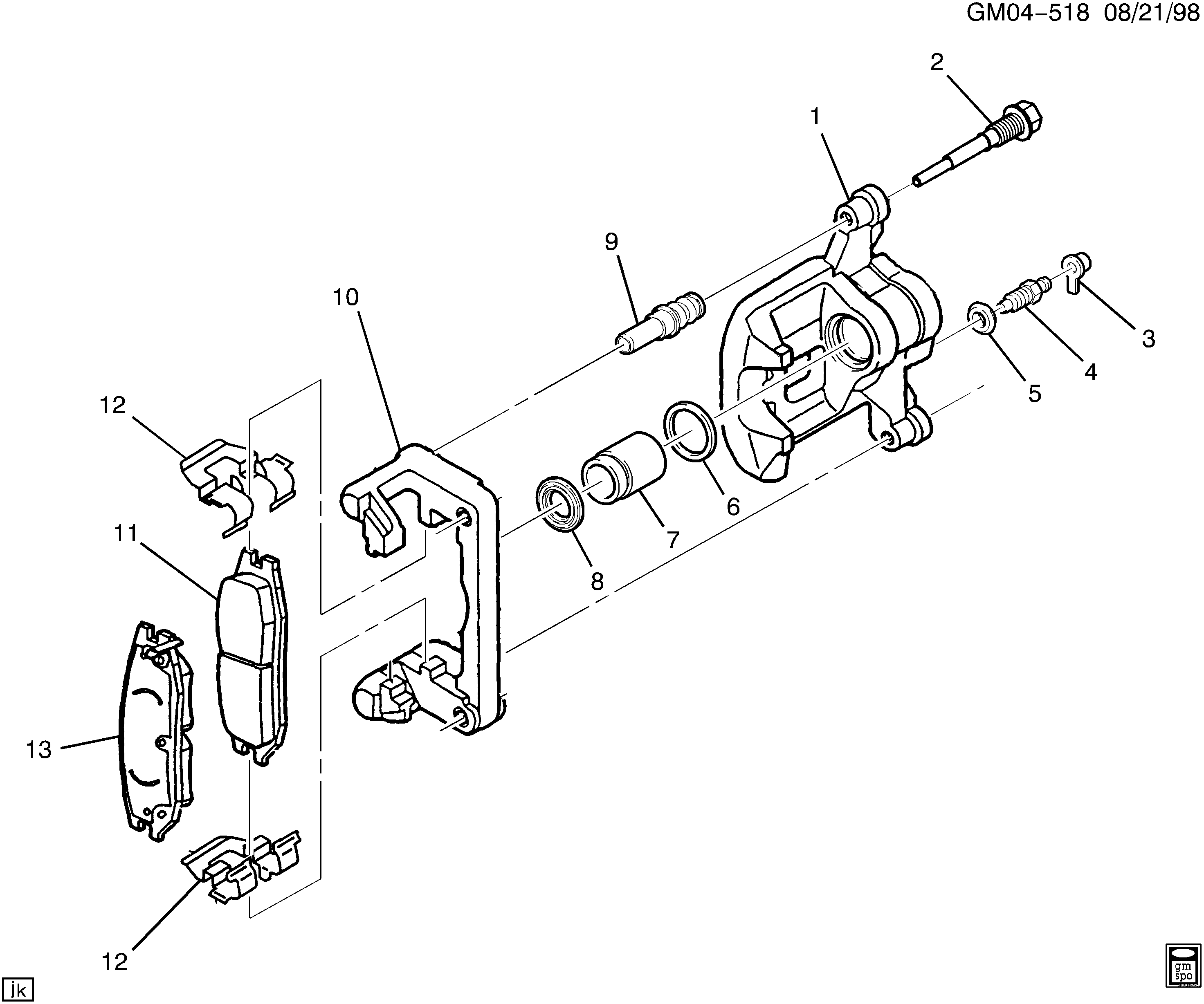 GM 19152685 - Set placute frana,frana disc allinparts.ro