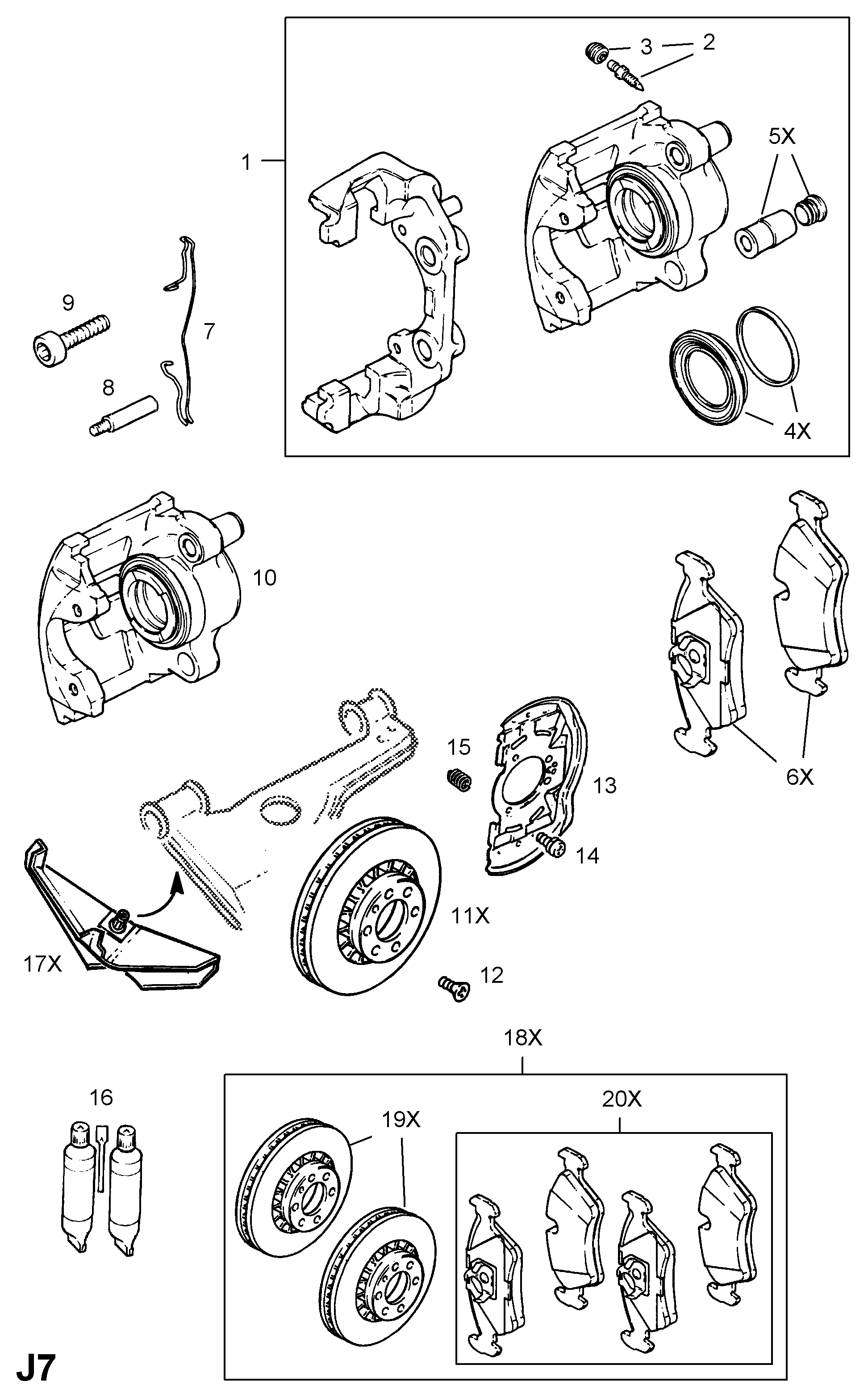 PSA 1605966 - Set placute frana,frana disc allinparts.ro